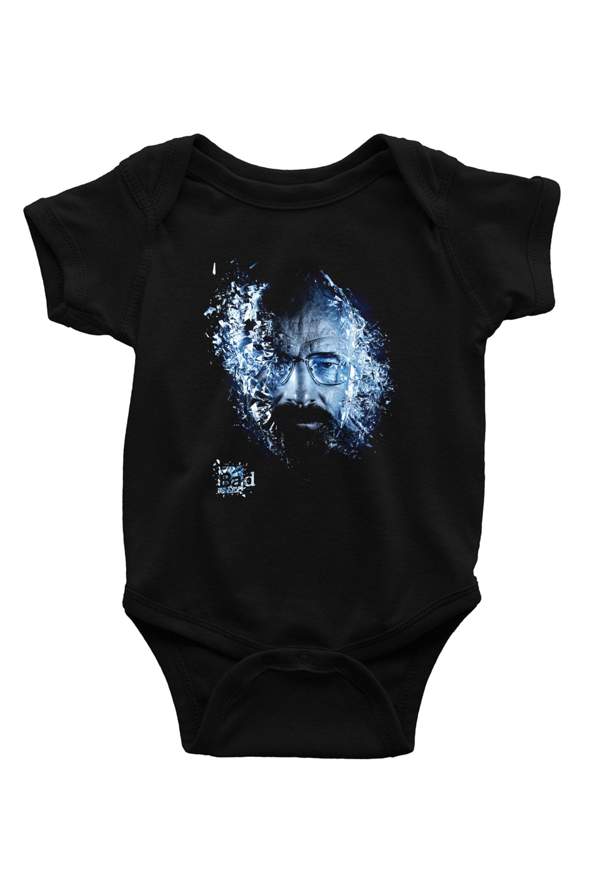 Breaking Bad Heisenberg Baskılı Siyah Bebek Body - Zıbın