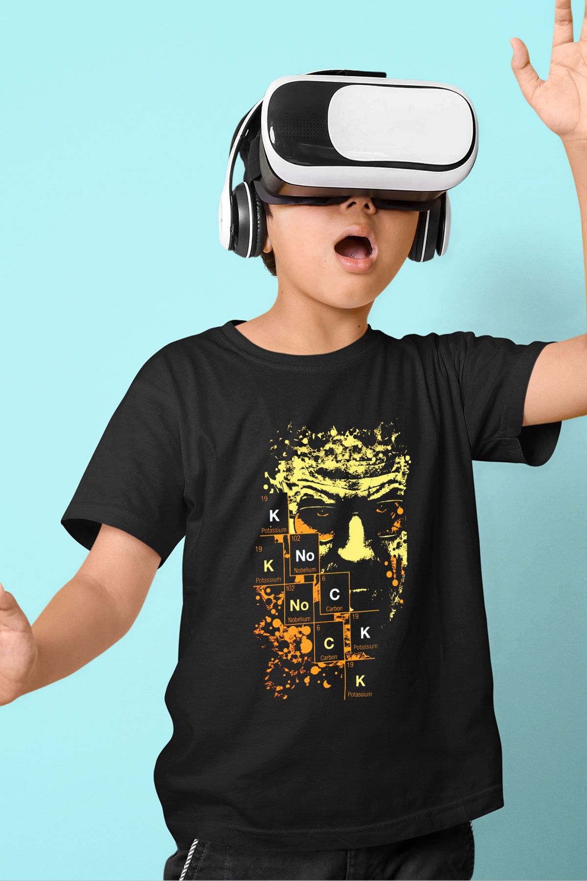 Breaking Bad Heisenberg Baskılı Siyah Unisex Çocuk Tişört
