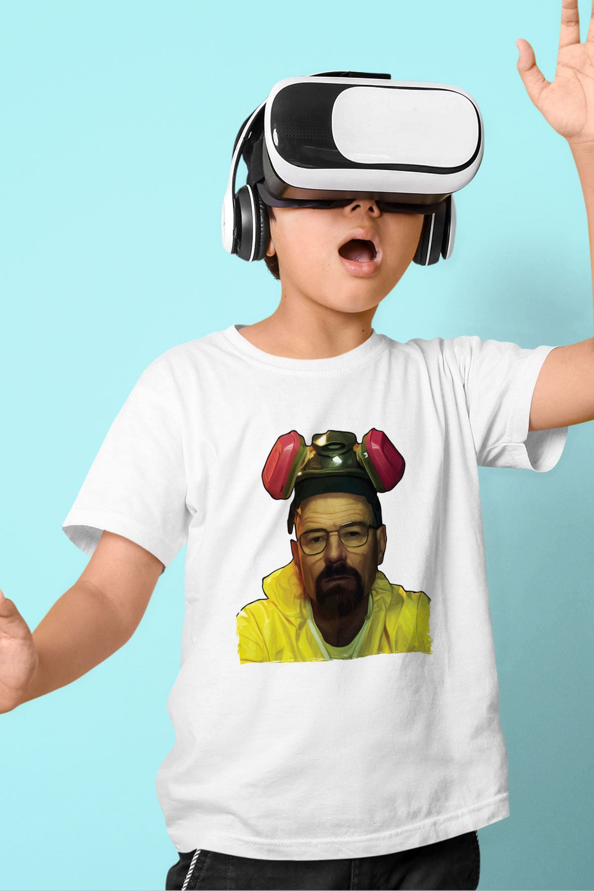 Breaking Bad Heisenberg Beyaz Unisex Çocuk Tişört