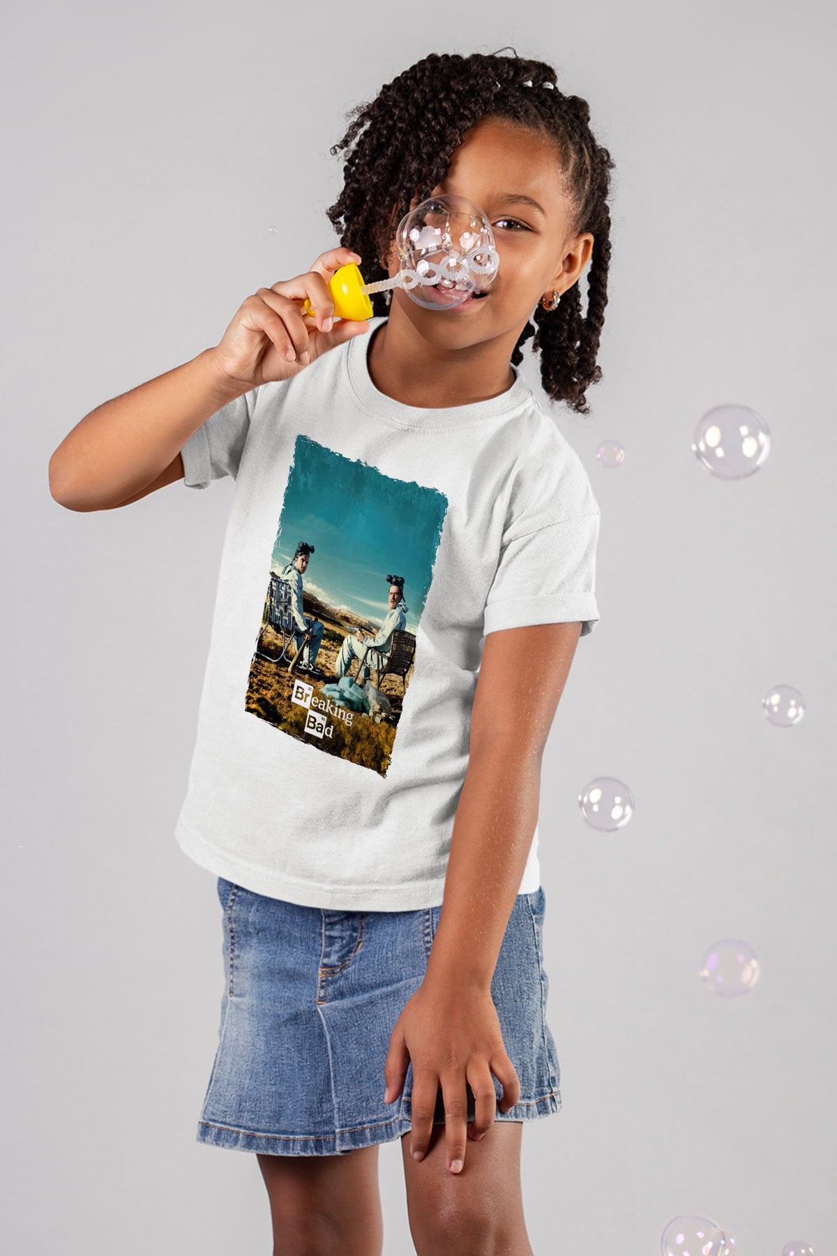 Breaking Bad Heisenberg Beyaz Unisex Çocuk Tişört