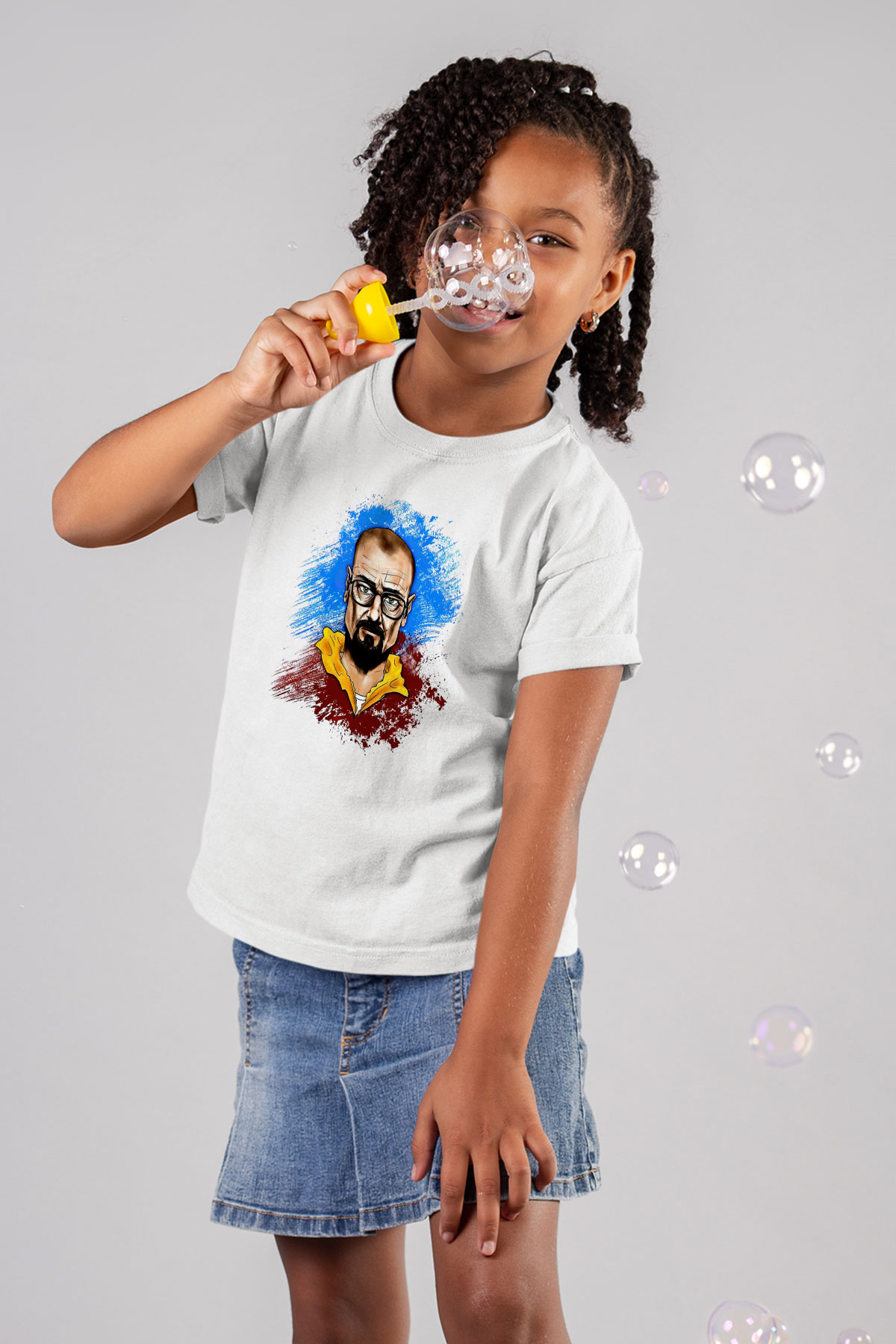 Breaking Bad Heisenberg Beyaz Unisex Çocuk Tişört