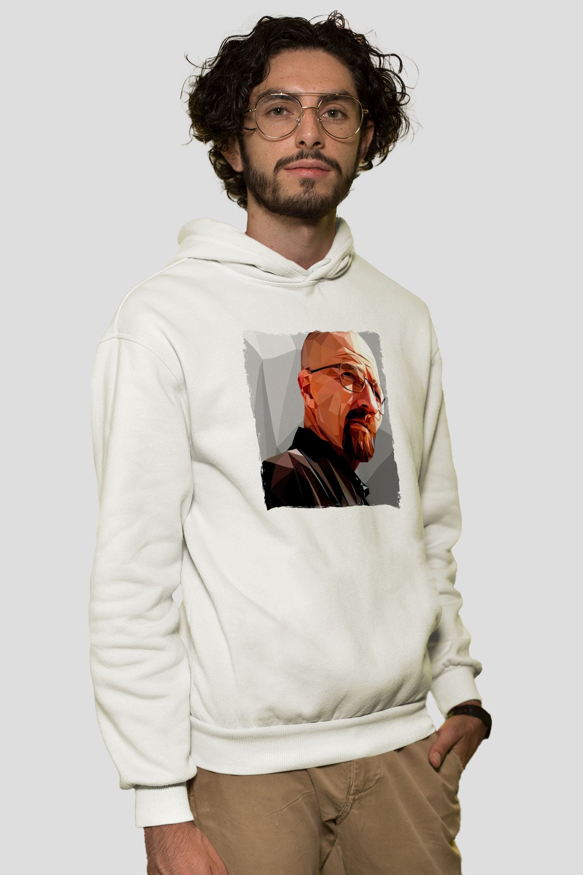 Breaking Bad Heisenberg Beyaz Unisex Hoodie