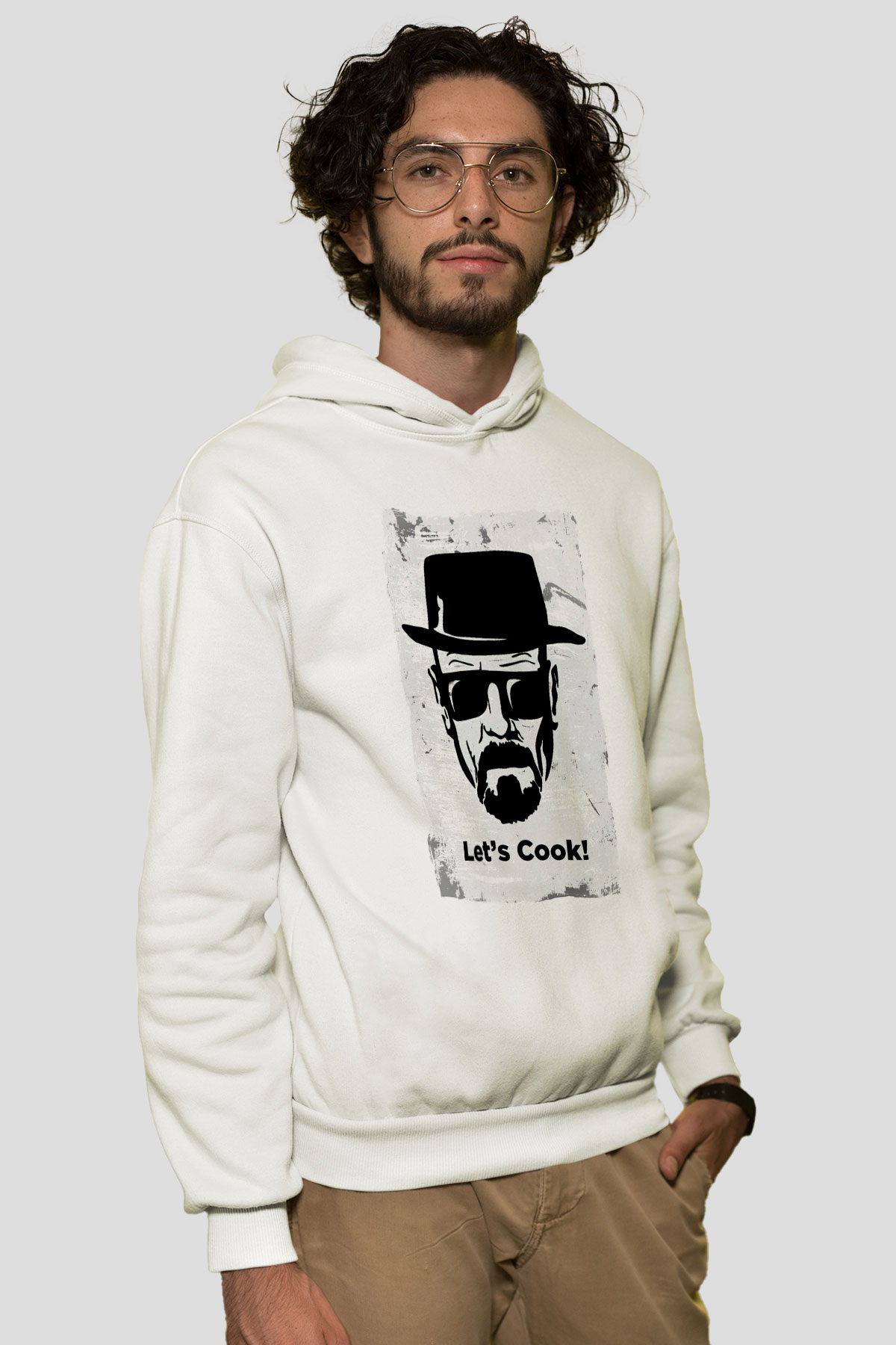 Breaking Bad Heisenberg Beyaz Unisex Hoodie