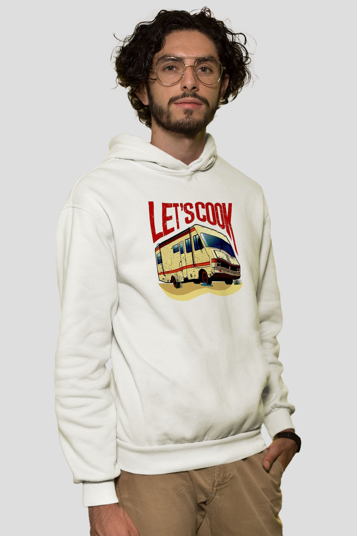 Breaking Bad Heisenberg Beyaz Unisex Hoodie