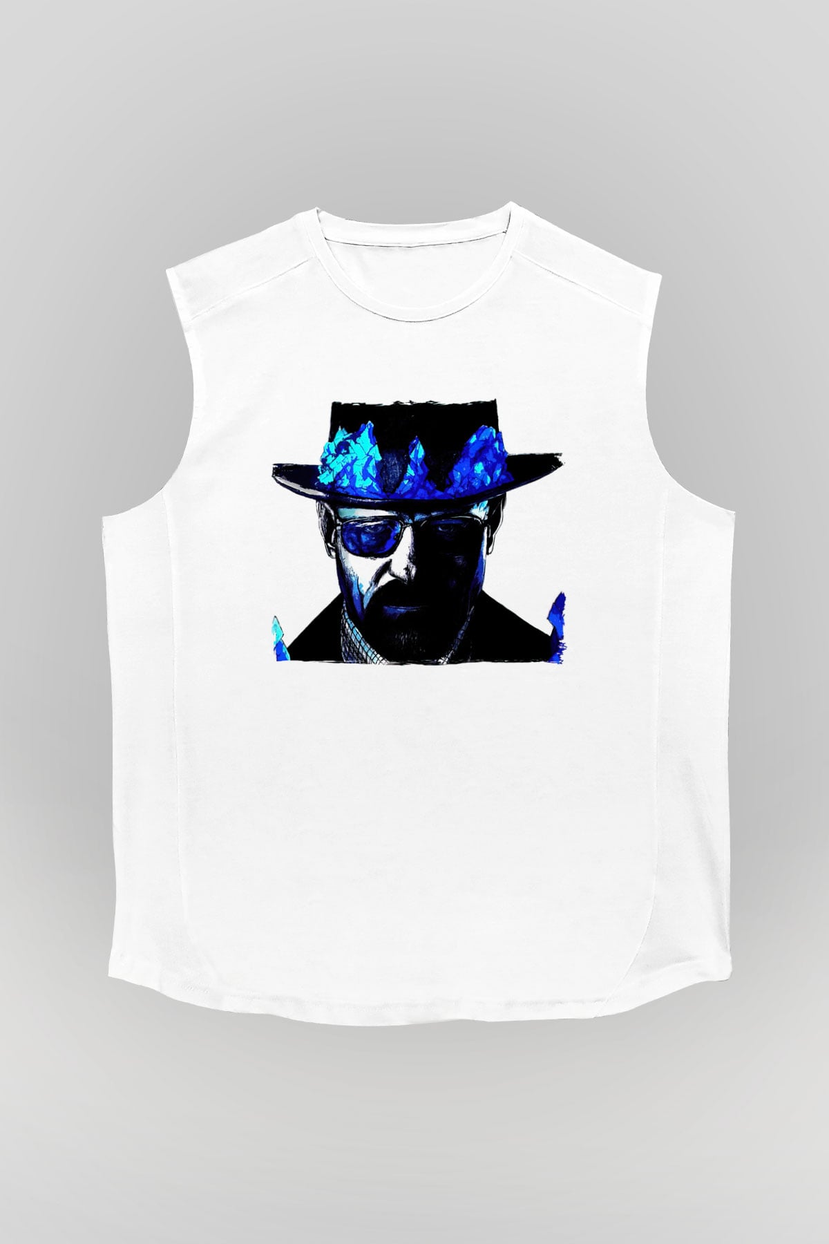 Breaking Bad Heisenberg Beyaz Unisex Kolsuz Tişört