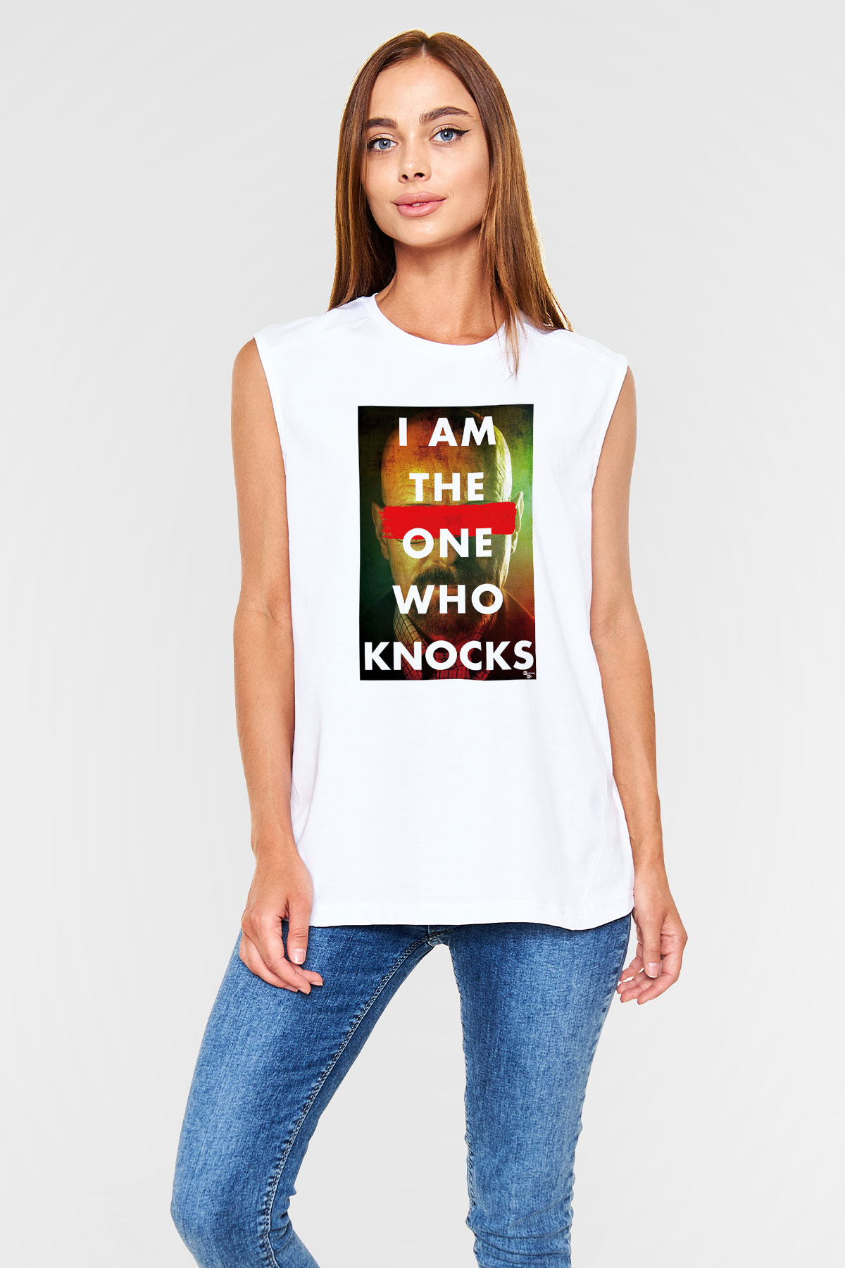 Breaking Bad Heisenberg Beyaz Unisex Kolsuz Tişört