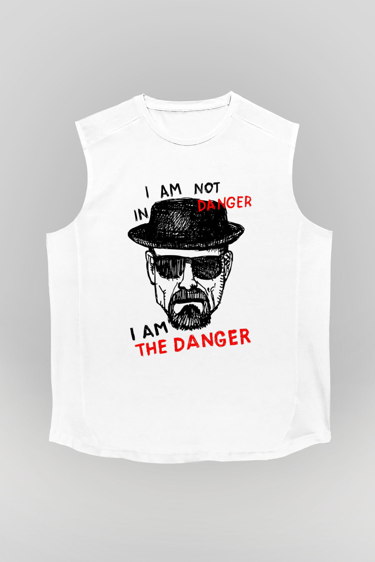 Breaking Bad Heisenberg Beyaz Unisex Kolsuz Tişört