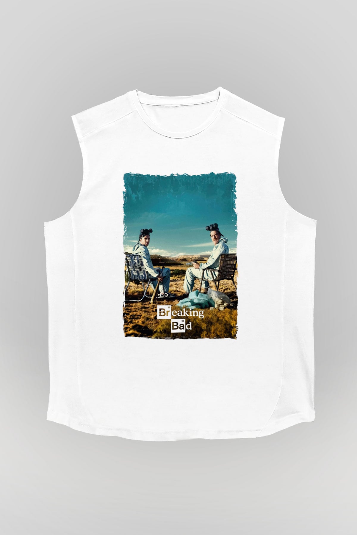 Breaking Bad Heisenberg Beyaz Unisex Kolsuz Tişört