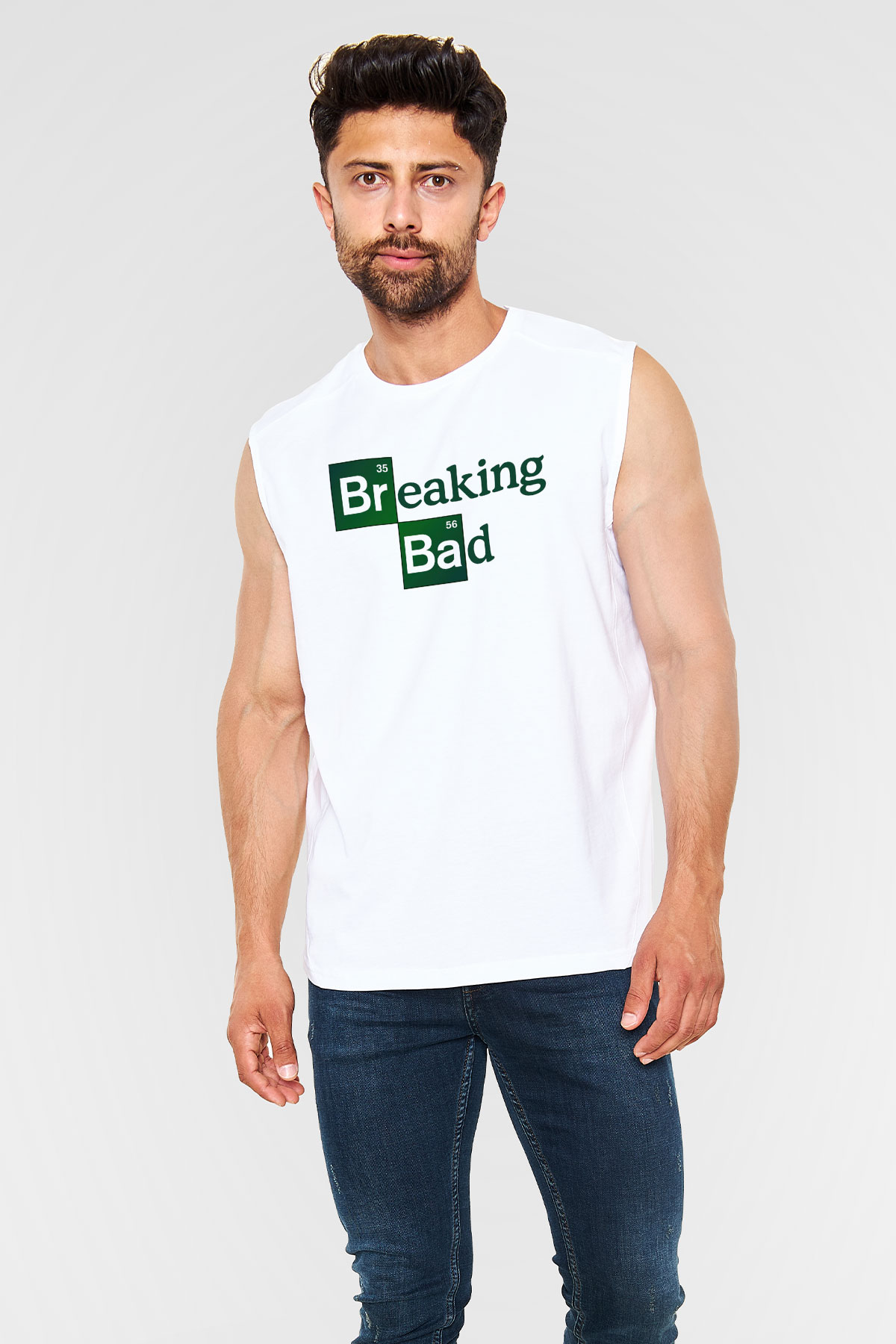 Breaking Bad Heisenberg Beyaz Unisex Kolsuz Tişört