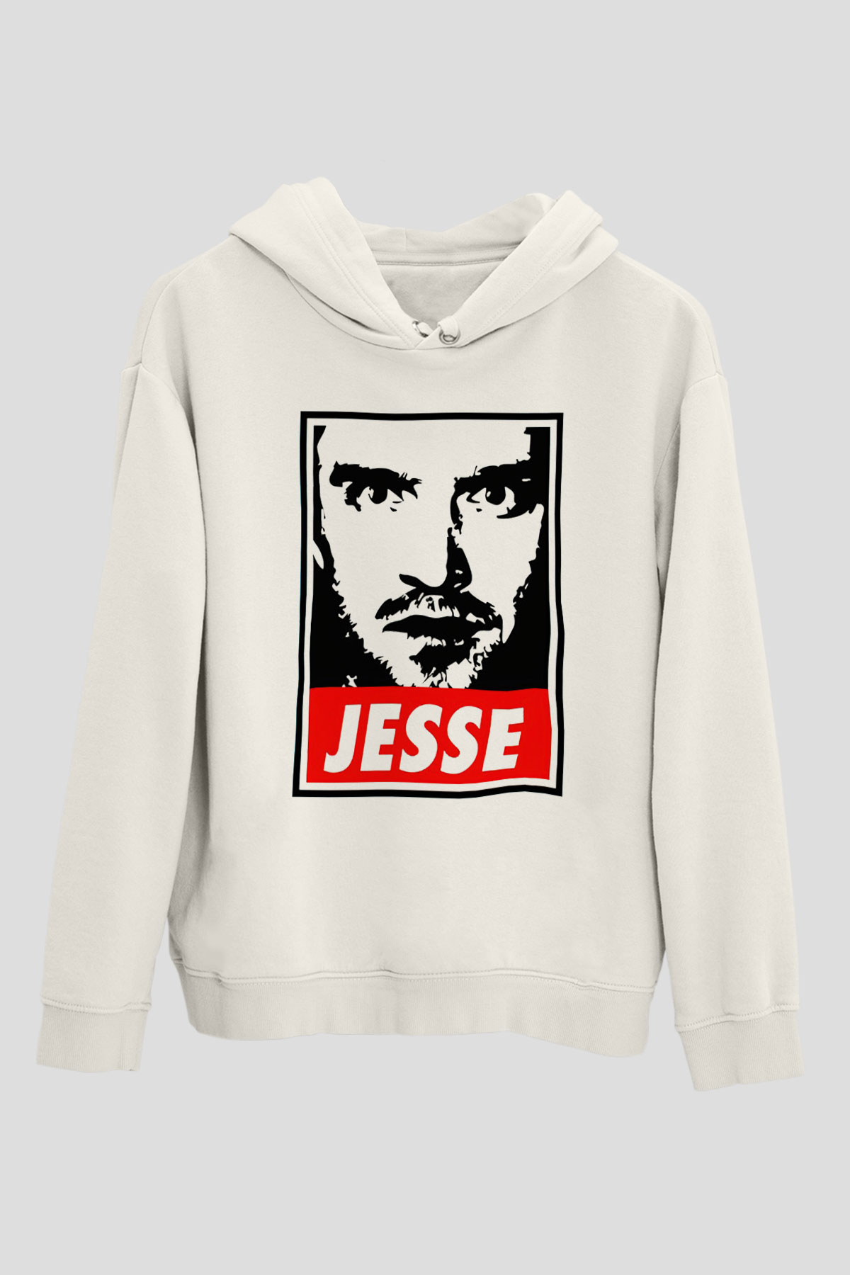 Breaking Bad Heisenberg Beyaz Unisex Kapşonlu Sweatshirt