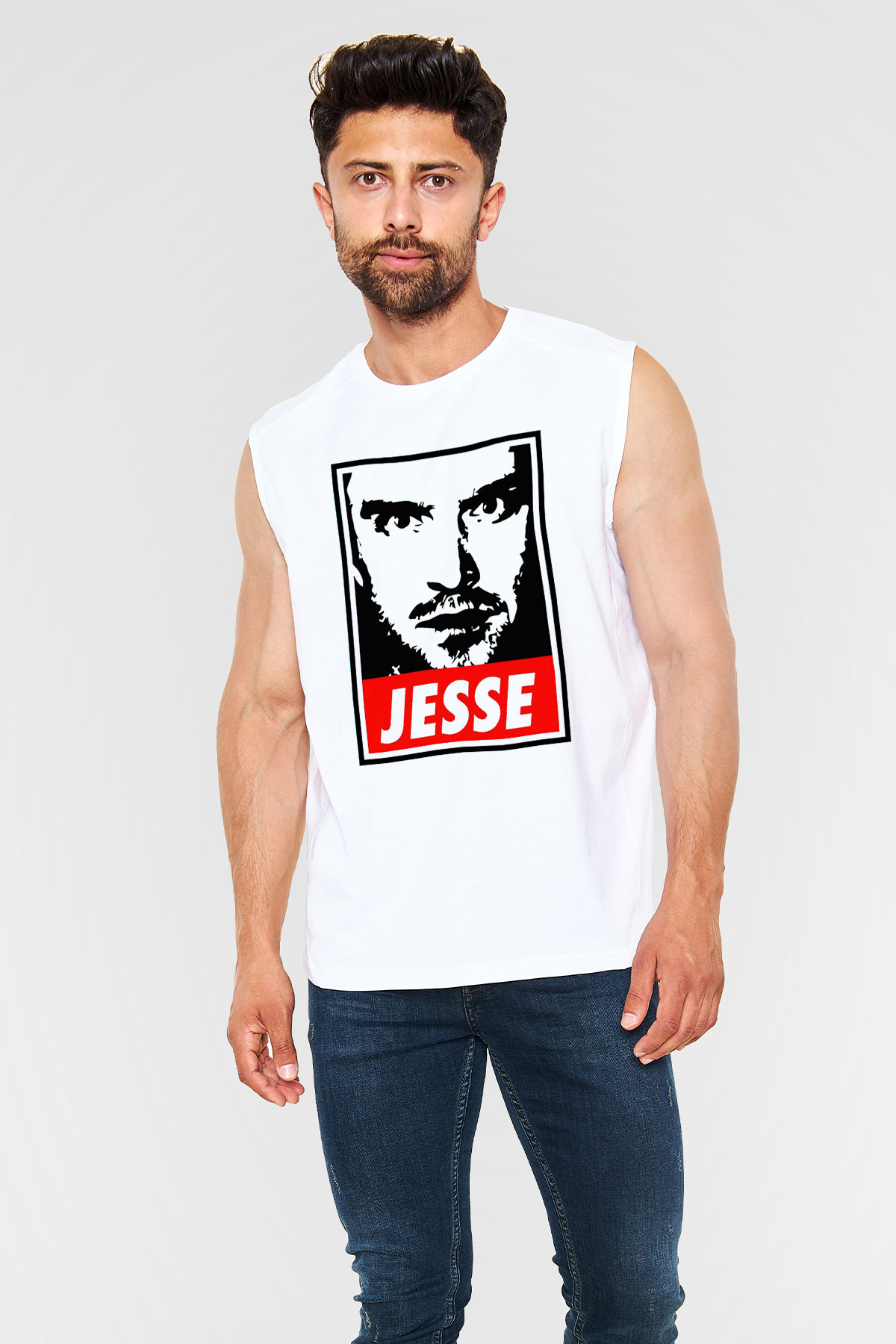 Breaking Bad Heisenberg Beyaz Unisex Kolsuz Tişört