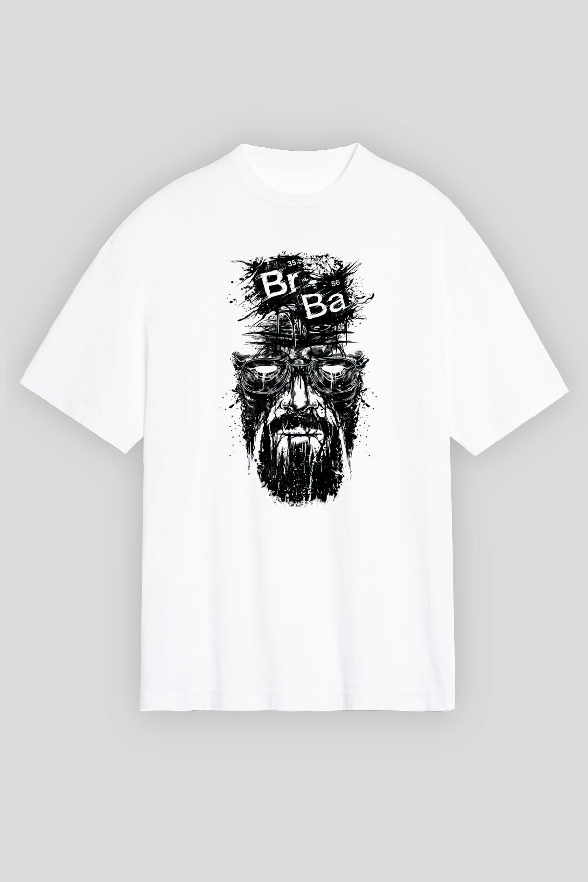 Breaking Bad Heisenberg Beyaz Unisex Oversize Tişört T-Shirt