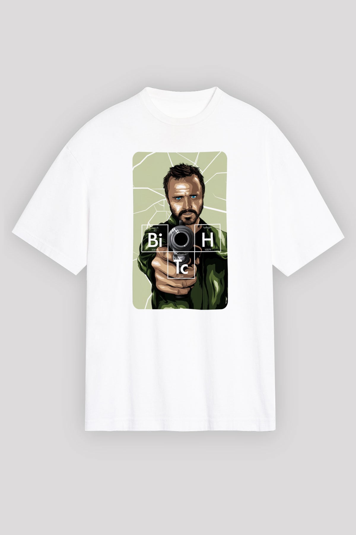 Breaking Bad Heisenberg Beyaz Unisex Oversize Tişört T-Shirt