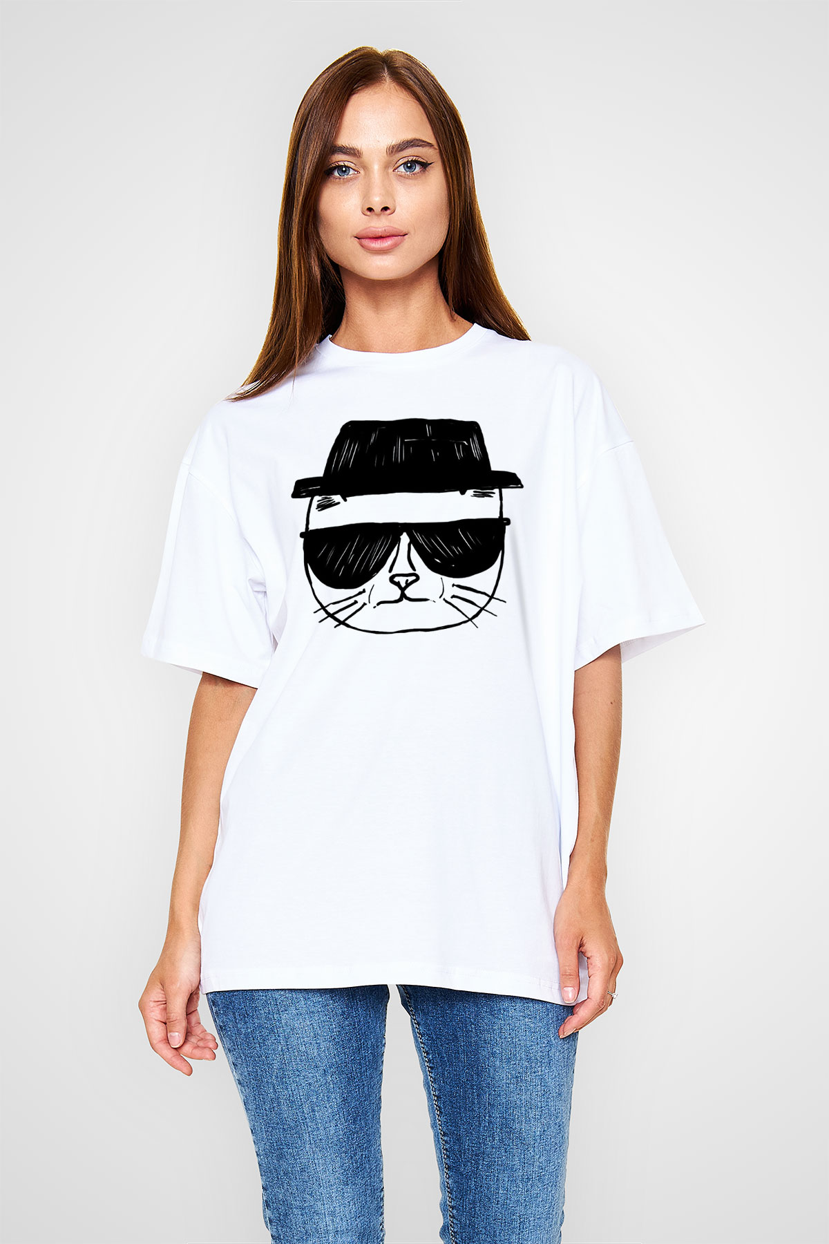 Breaking Bad Heisenberg Beyaz Unisex Oversize Tişört T-Shirt