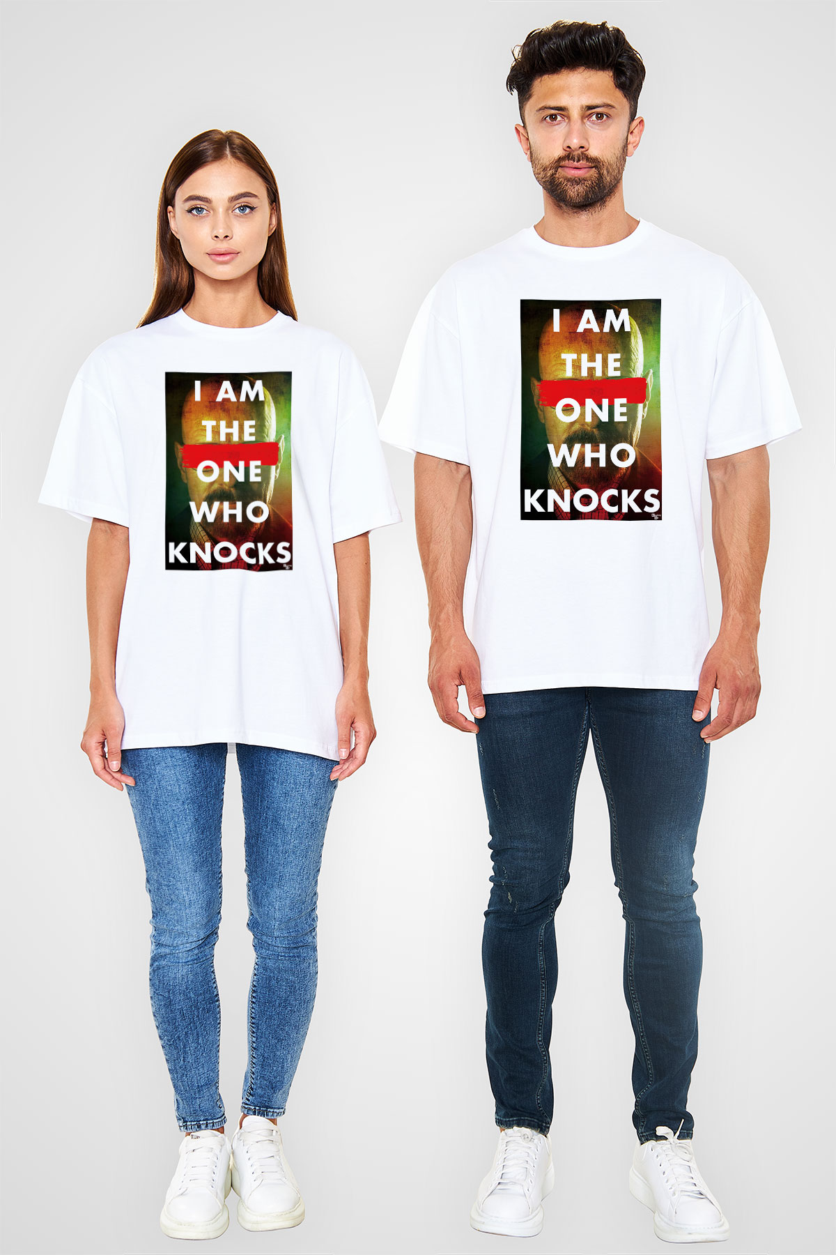Breaking Bad Heisenberg Beyaz Unisex Oversize Tişört T-Shirt