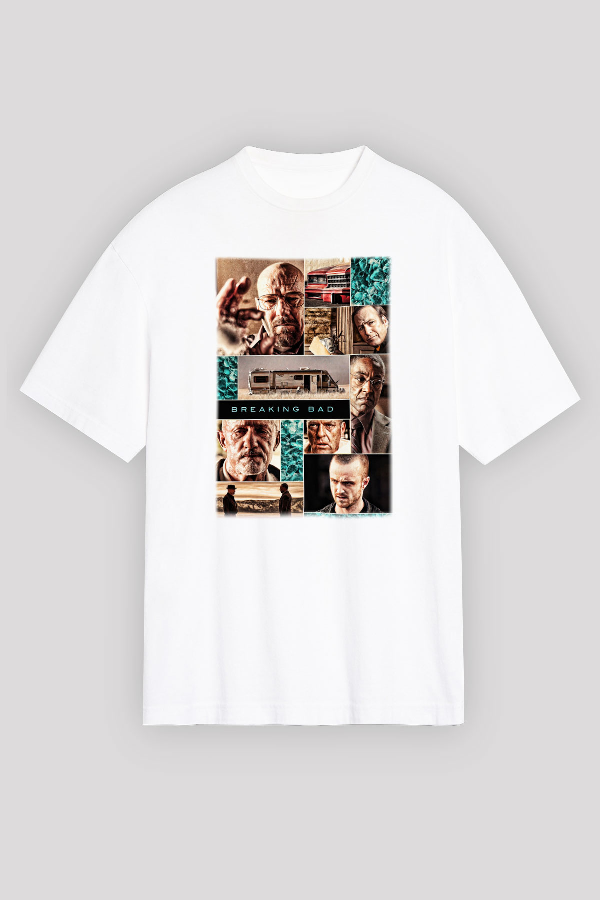 Breaking Bad Heisenberg Beyaz Unisex Oversize Tişört T-Shirt
