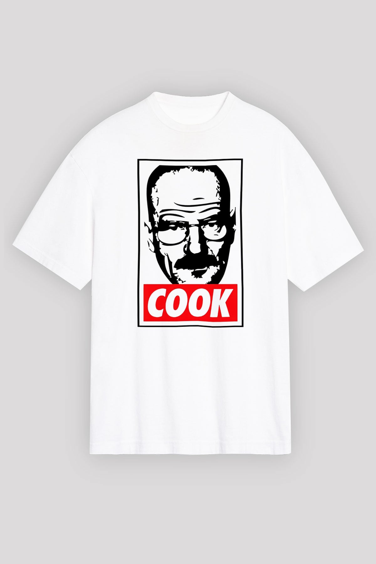 Breaking Bad Heisenberg Beyaz Unisex Oversize Tişört T-Shirt