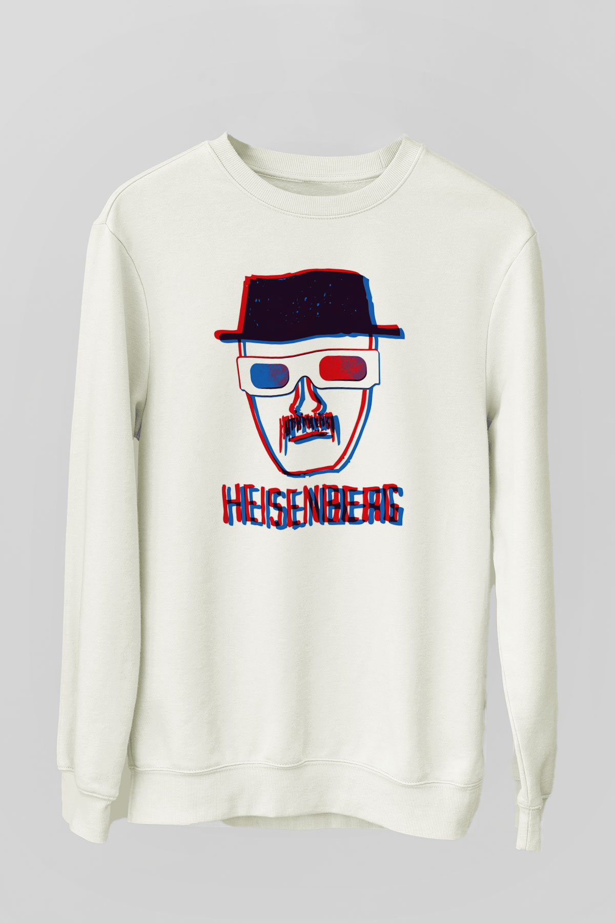 Breaking Bad Heisenberg Beyaz Unisex Sweatshirt