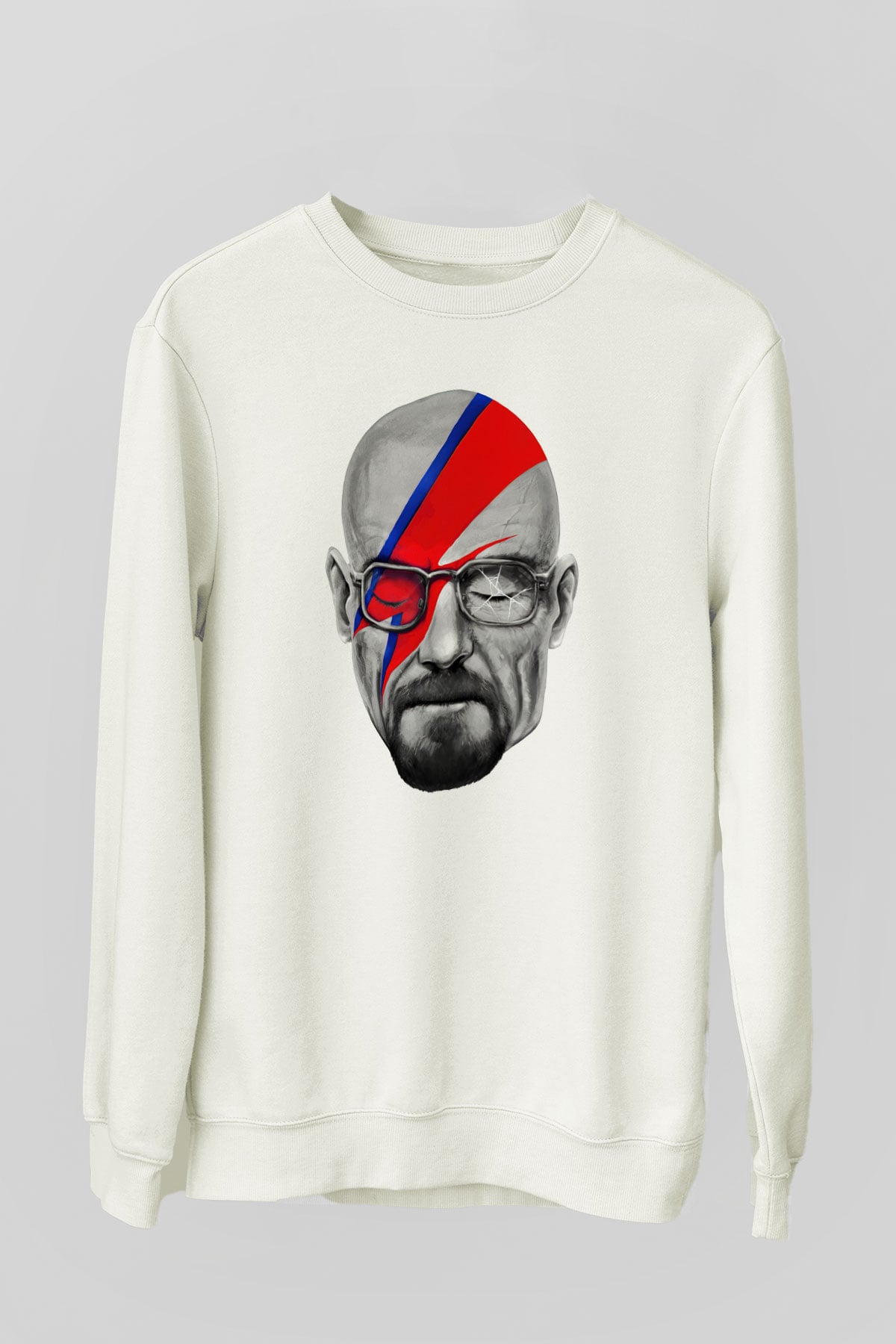Breaking Bad Heisenberg Beyaz Unisex Sweatshirt