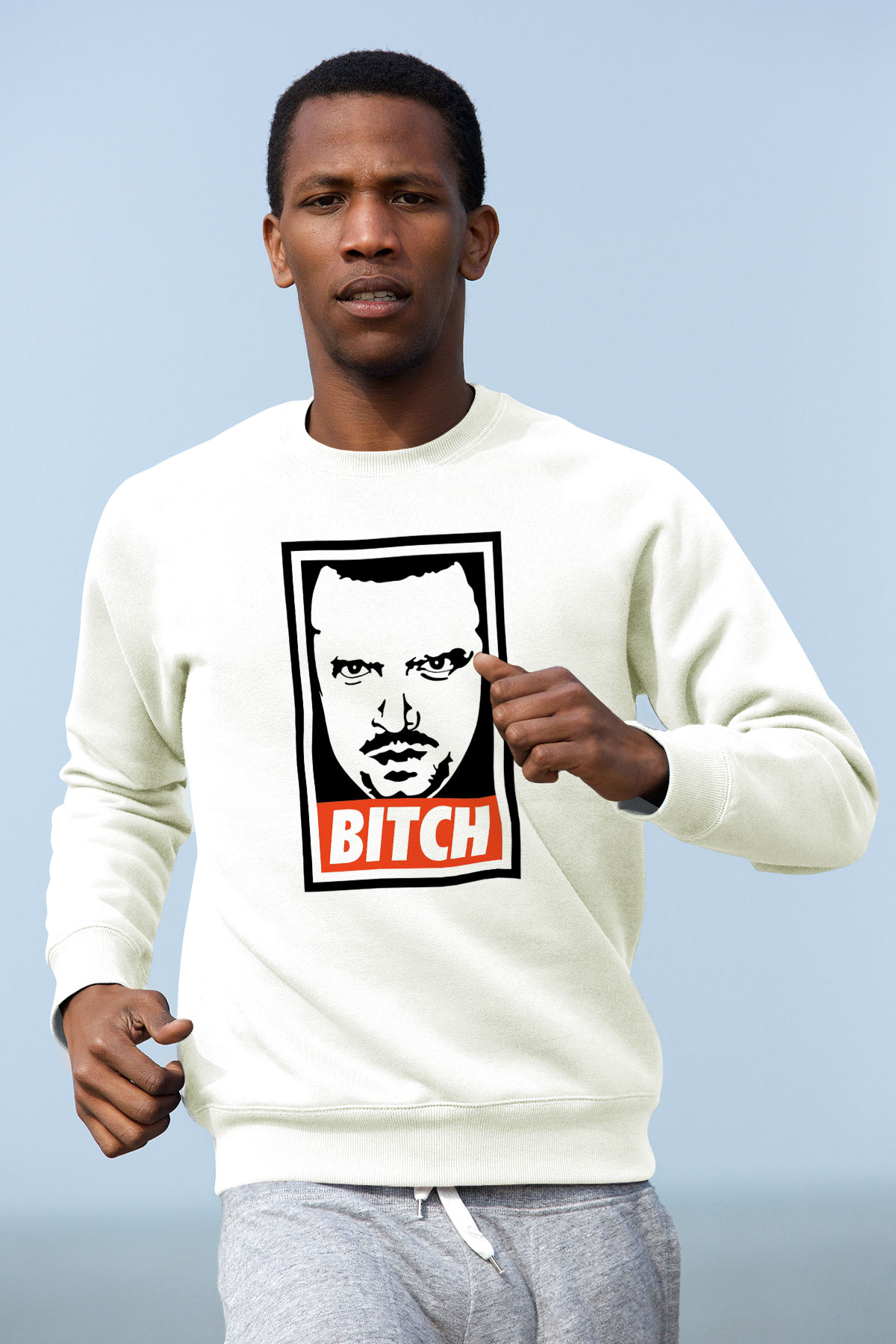 Breaking Bad Heisenberg Beyaz Unisex Sweatshirt