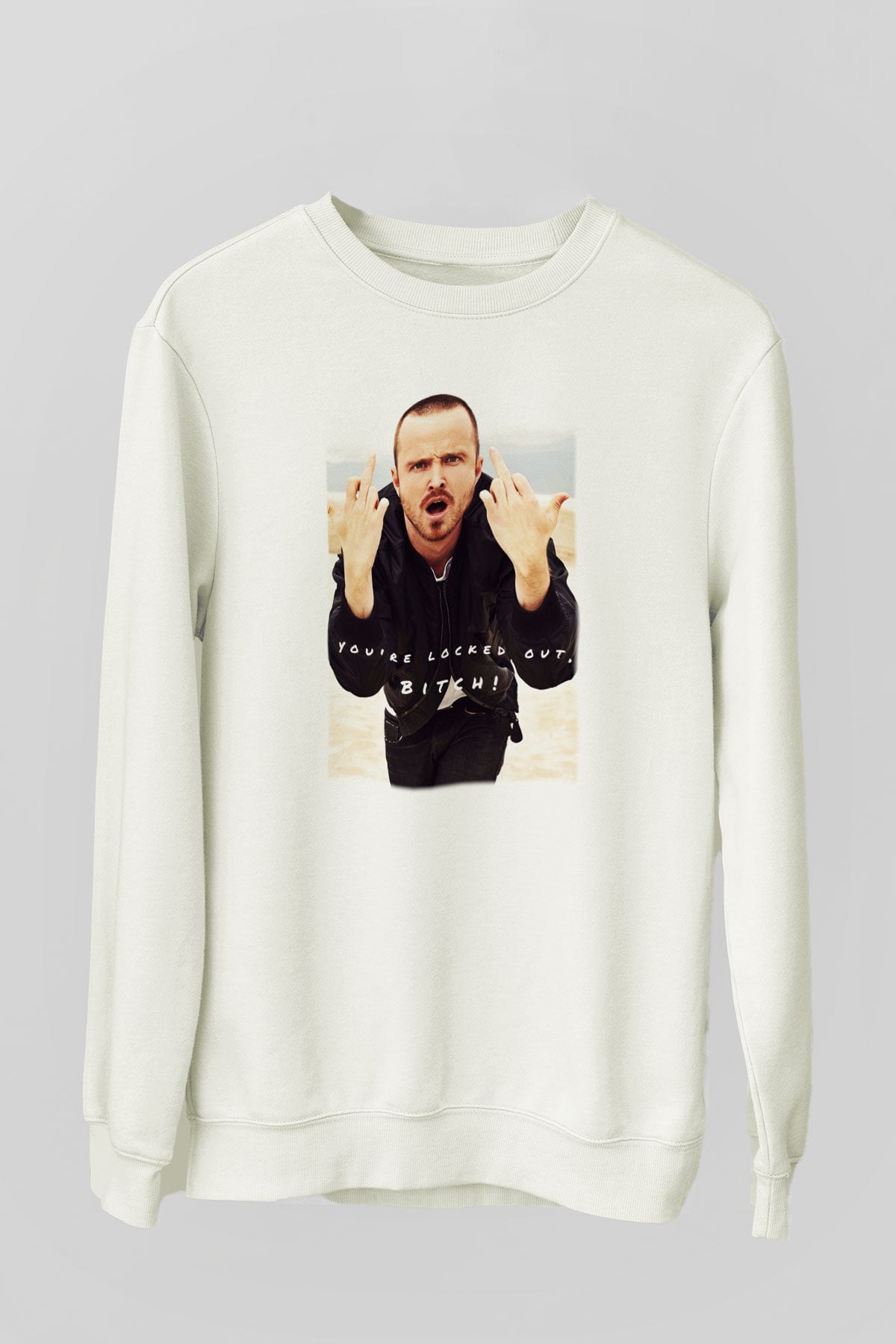 Breaking Bad Heisenberg Beyaz Unisex Sweatshirt