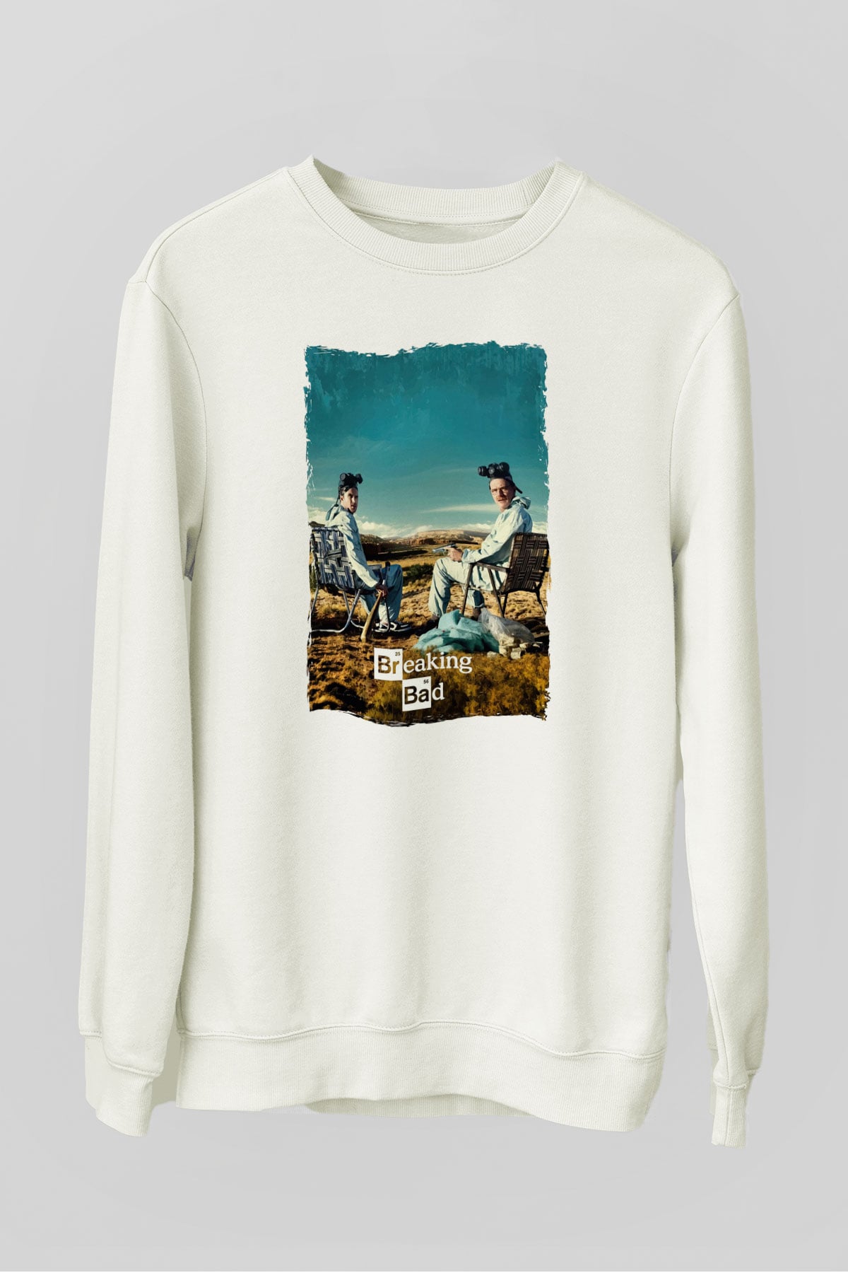 Breaking Bad Heisenberg Beyaz Unisex Sweatshirt