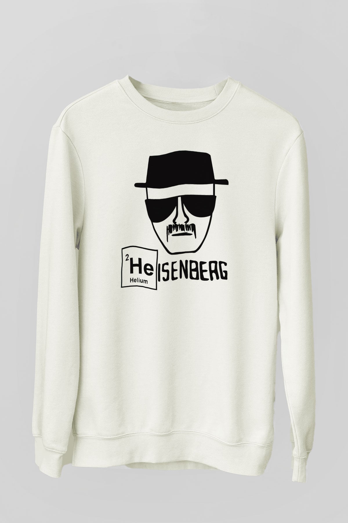 Breaking Bad Heisenberg Beyaz Unisex Sweatshirt