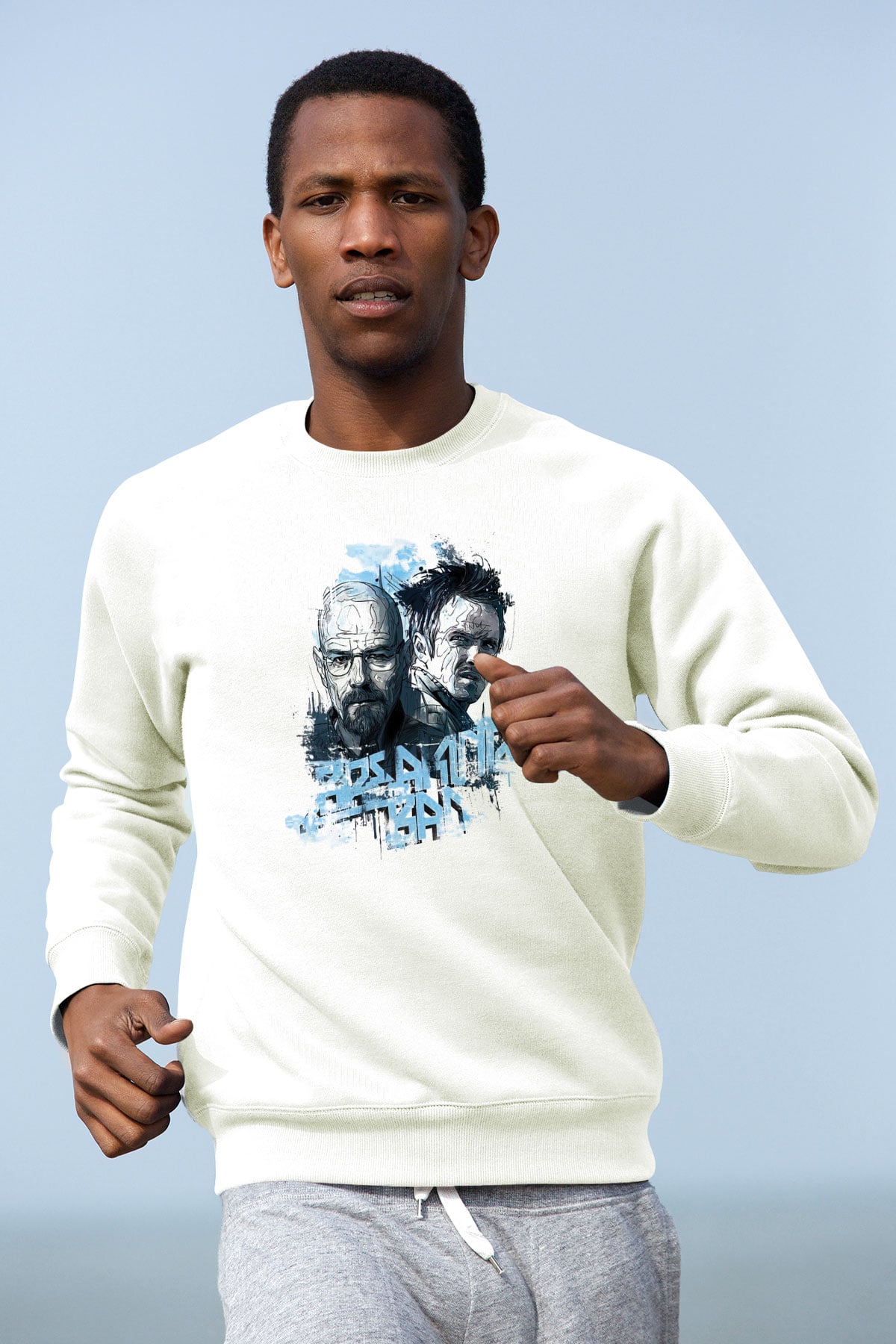 Breaking Bad Heisenberg Beyaz Unisex Sweatshirt