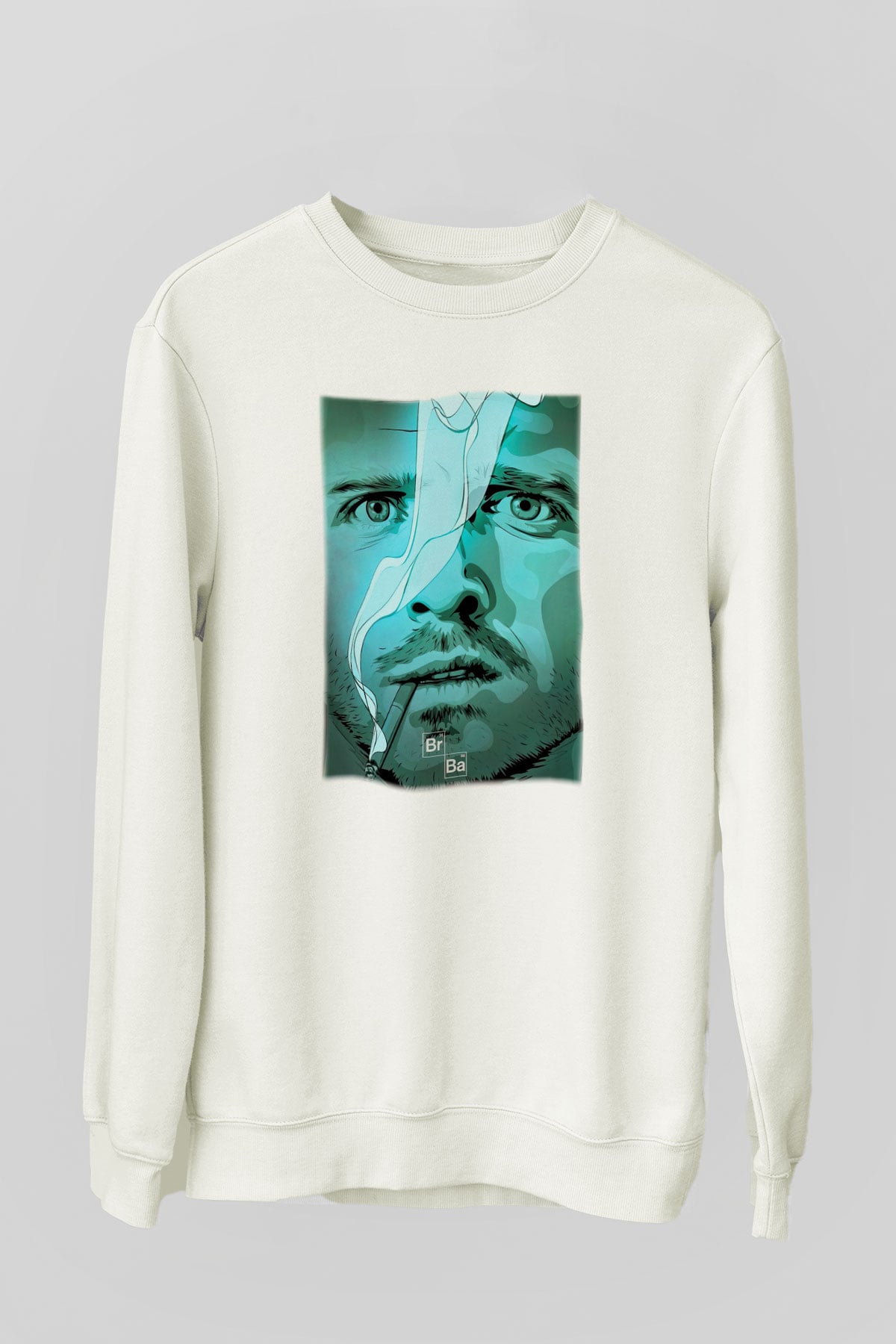 Breaking Bad Heisenberg Beyaz Unisex Sweatshirt