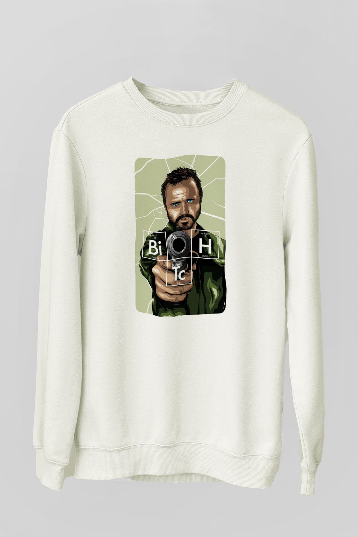 Breaking Bad Heisenberg Beyaz Unisex Sweatshirt