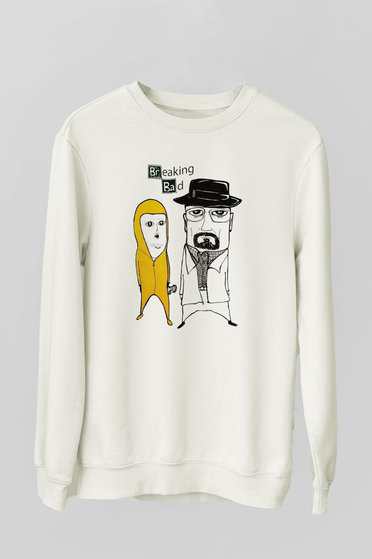 Breaking Bad Heisenberg Beyaz Unisex Sweatshirt