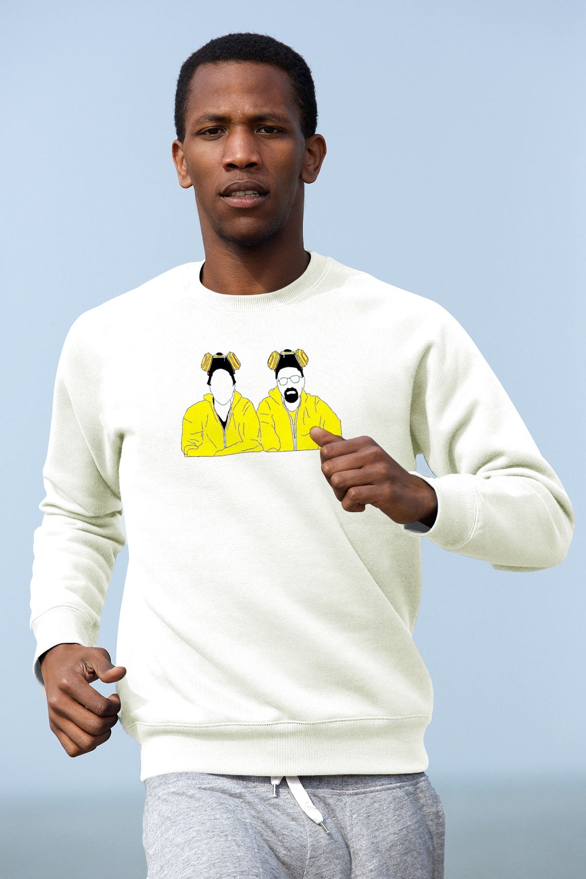 Breaking Bad Heisenberg Beyaz Unisex Sweatshirt