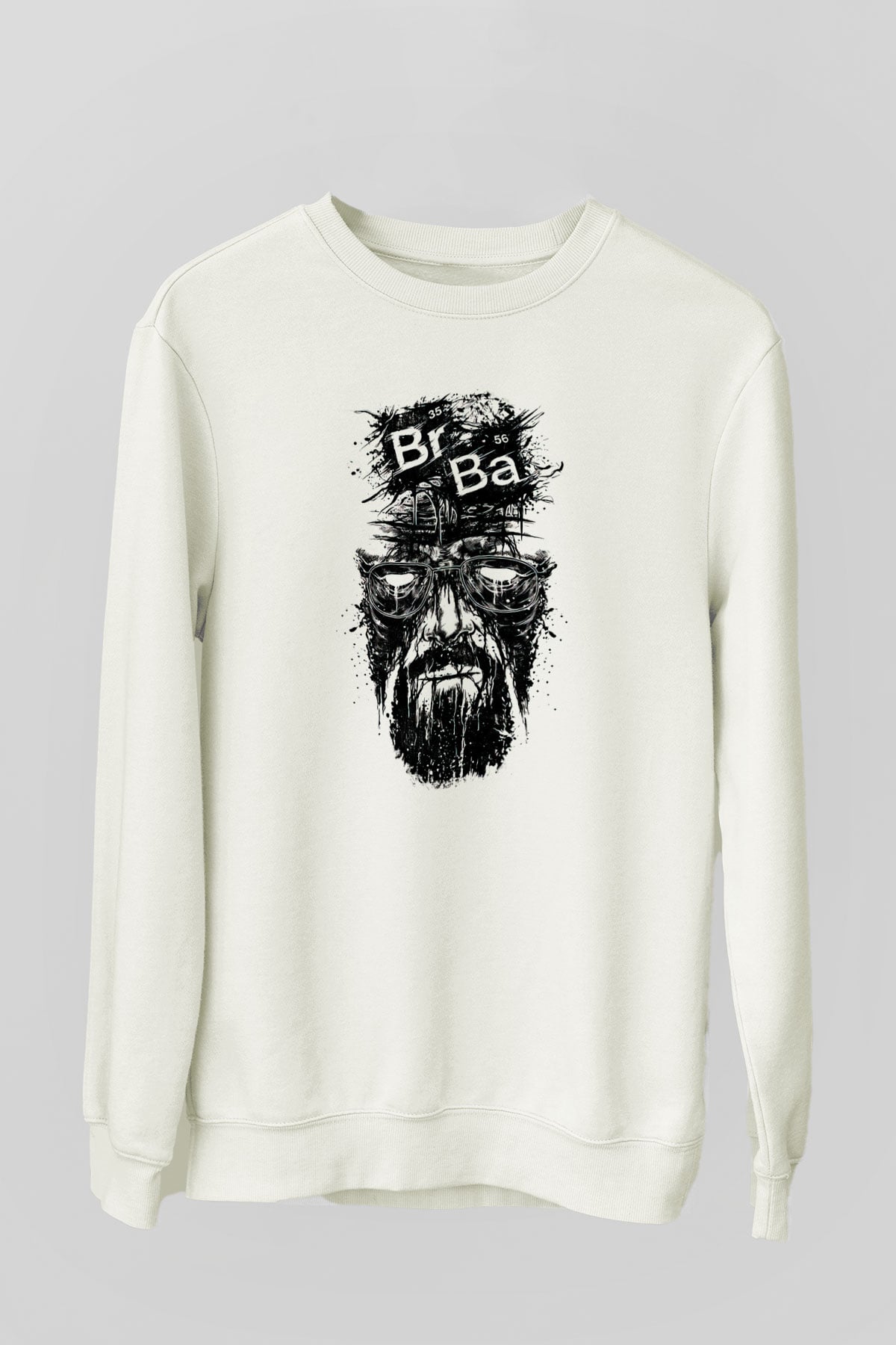 Breaking Bad Heisenberg Beyaz Unisex Sweatshirt
