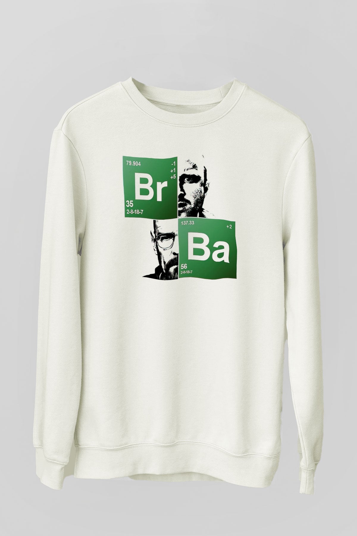 Breaking Bad Heisenberg Beyaz Unisex Sweatshirt