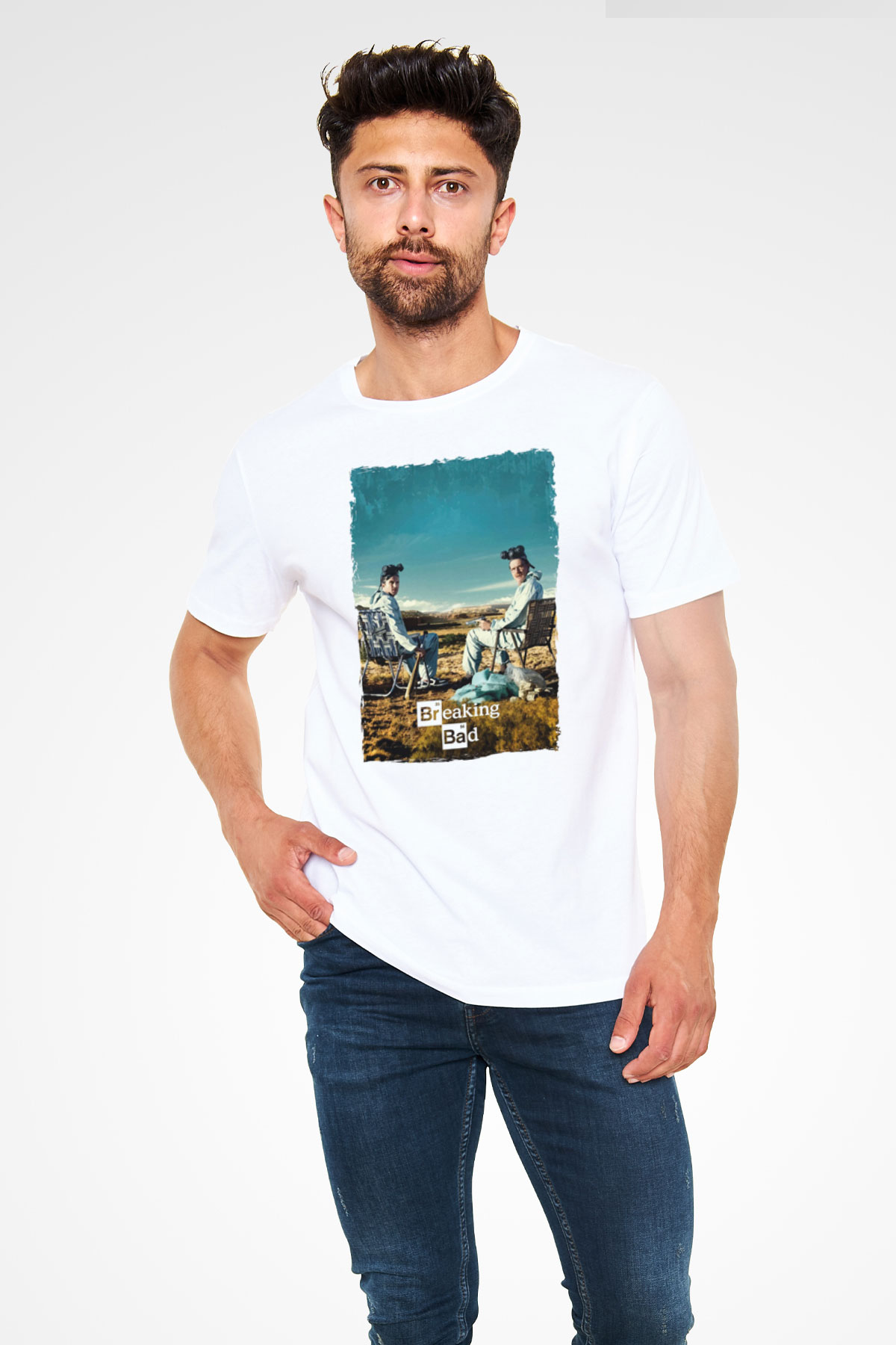 Breaking Bad Heisenberg Beyaz Unisex Tişört T-Shirt