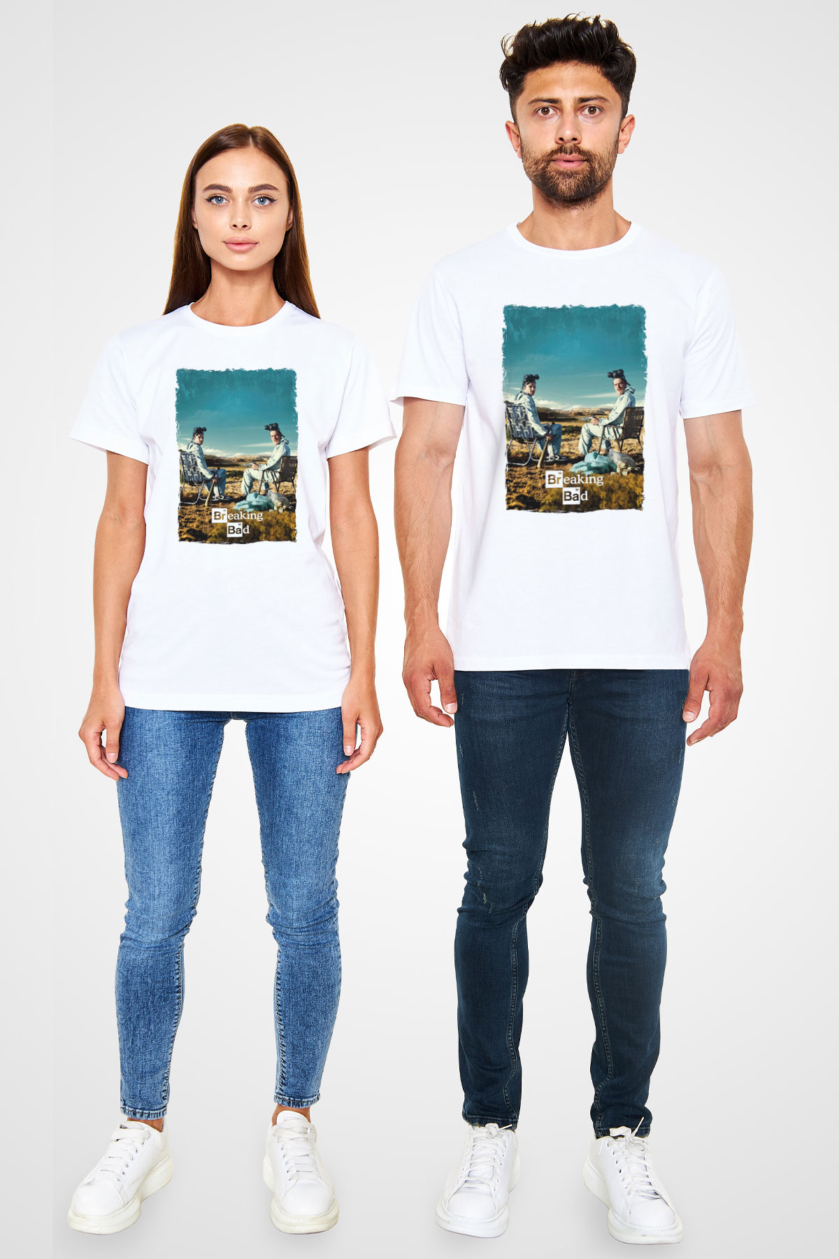 Breaking Bad Heisenberg Beyaz Unisex Tişört T-Shirt