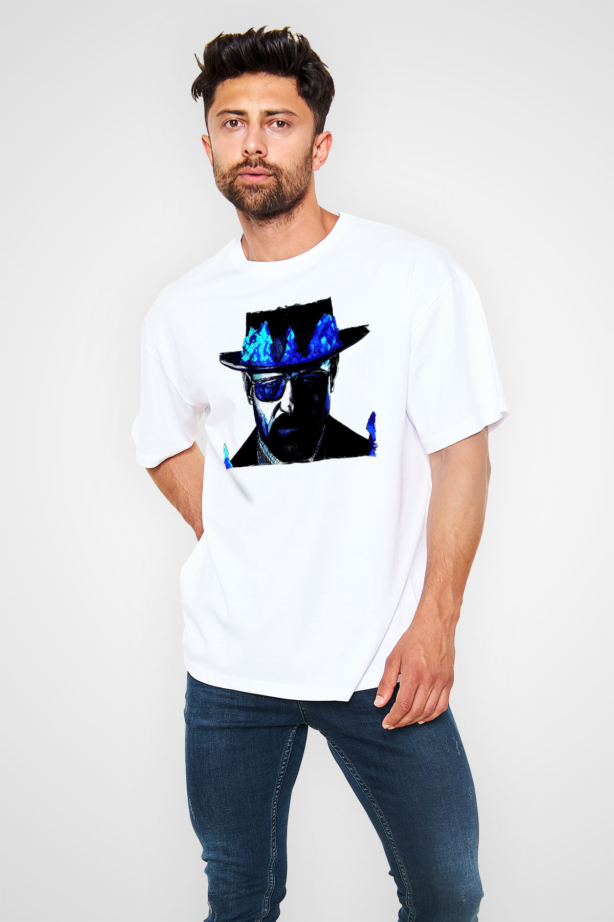Breaking Bad Heisenberg Beyaz Unisex Tişört T-Shirt