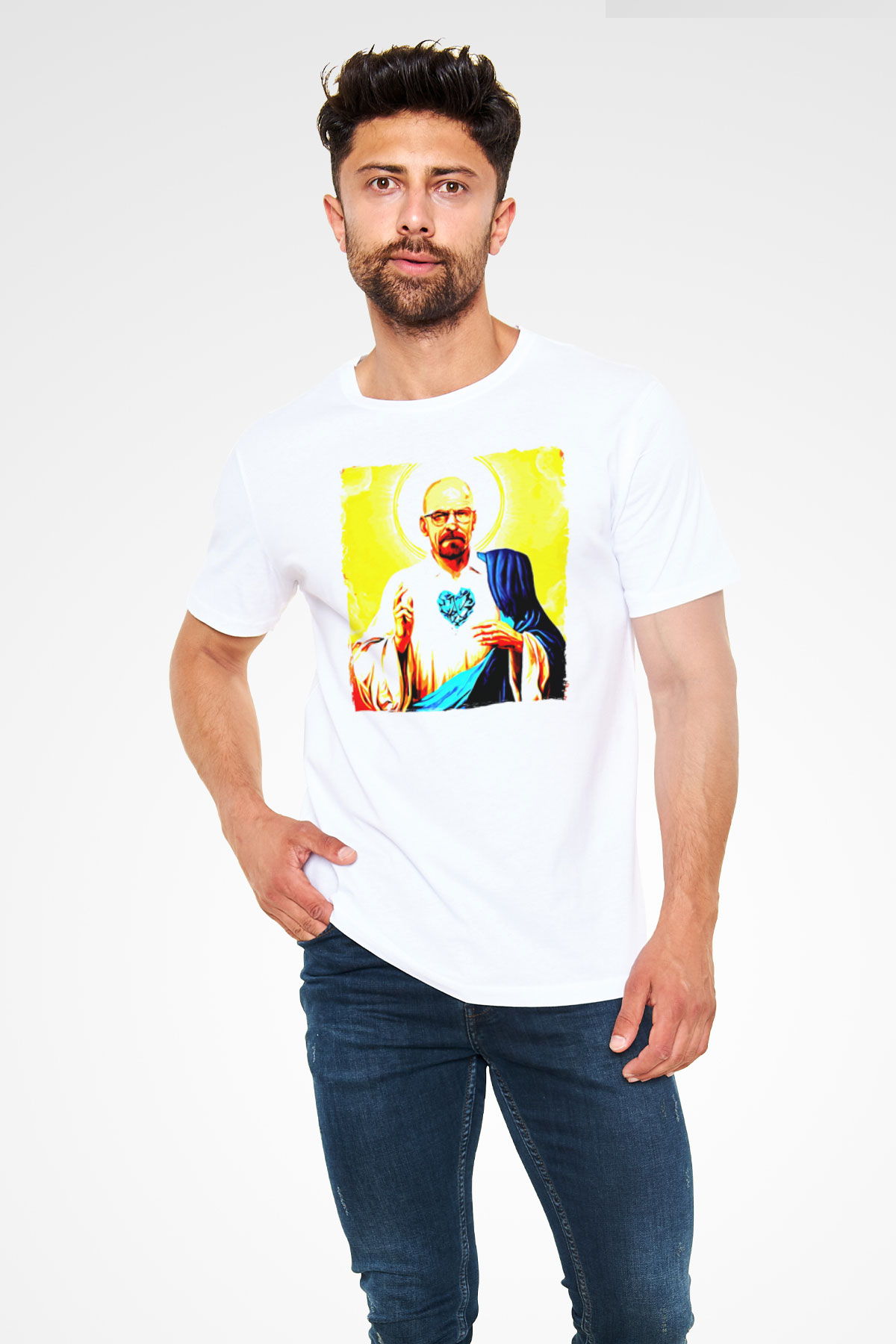 Breaking Bad Heisenberg Beyaz Unisex Tişört T-Shirt