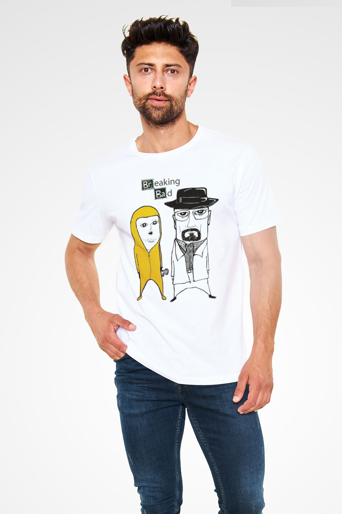 Breaking Bad Heisenberg Beyaz Unisex Tişört T-Shirt