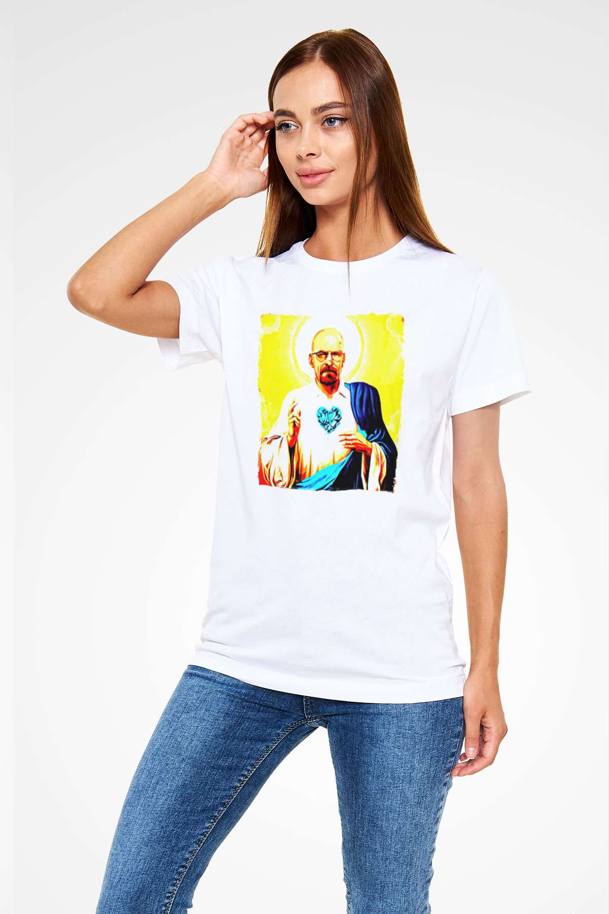 Breaking Bad Heisenberg Beyaz Unisex Tişört T-Shirt