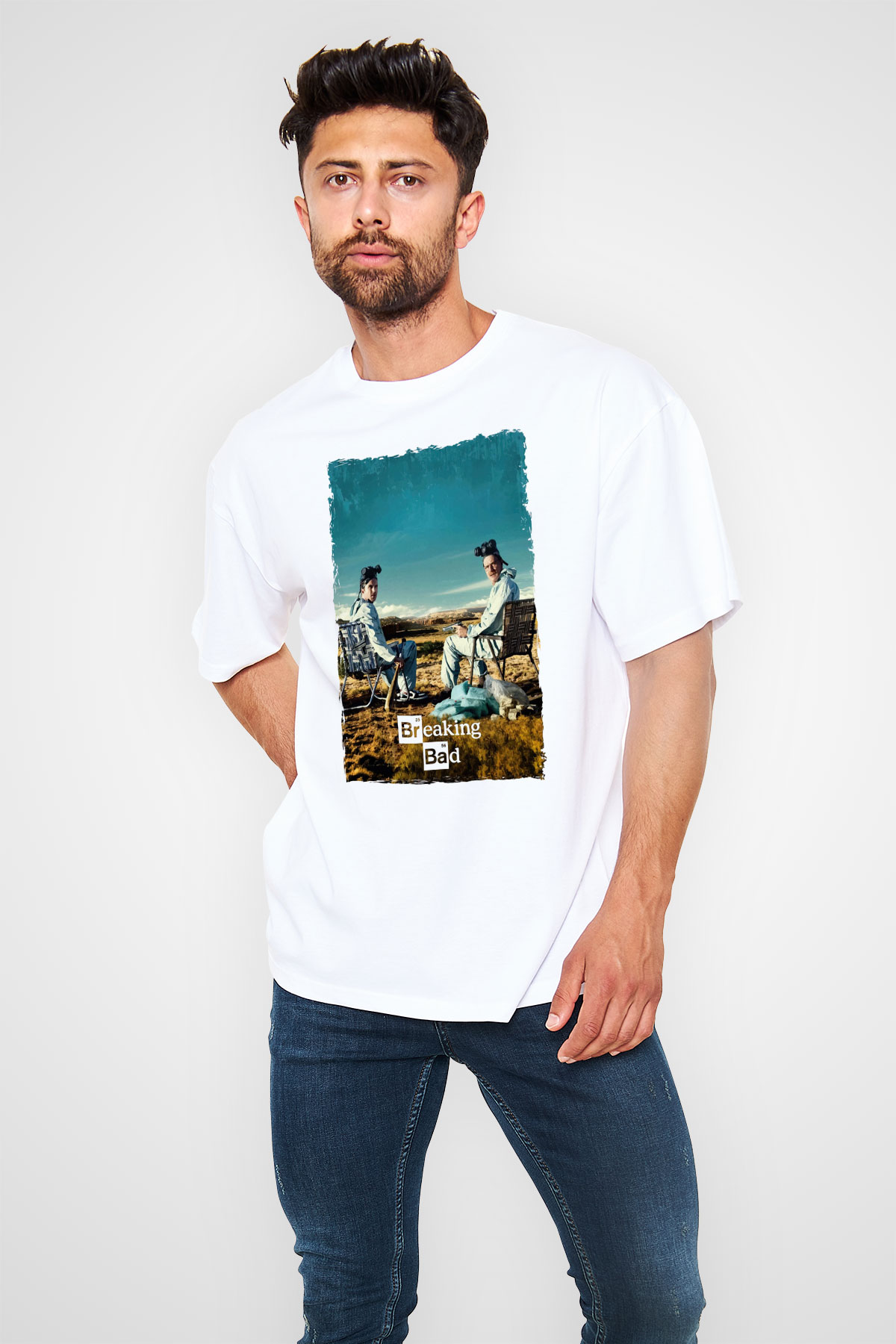 Breaking Bad Heisenberg Beyaz Unisex Tişört T-Shirt