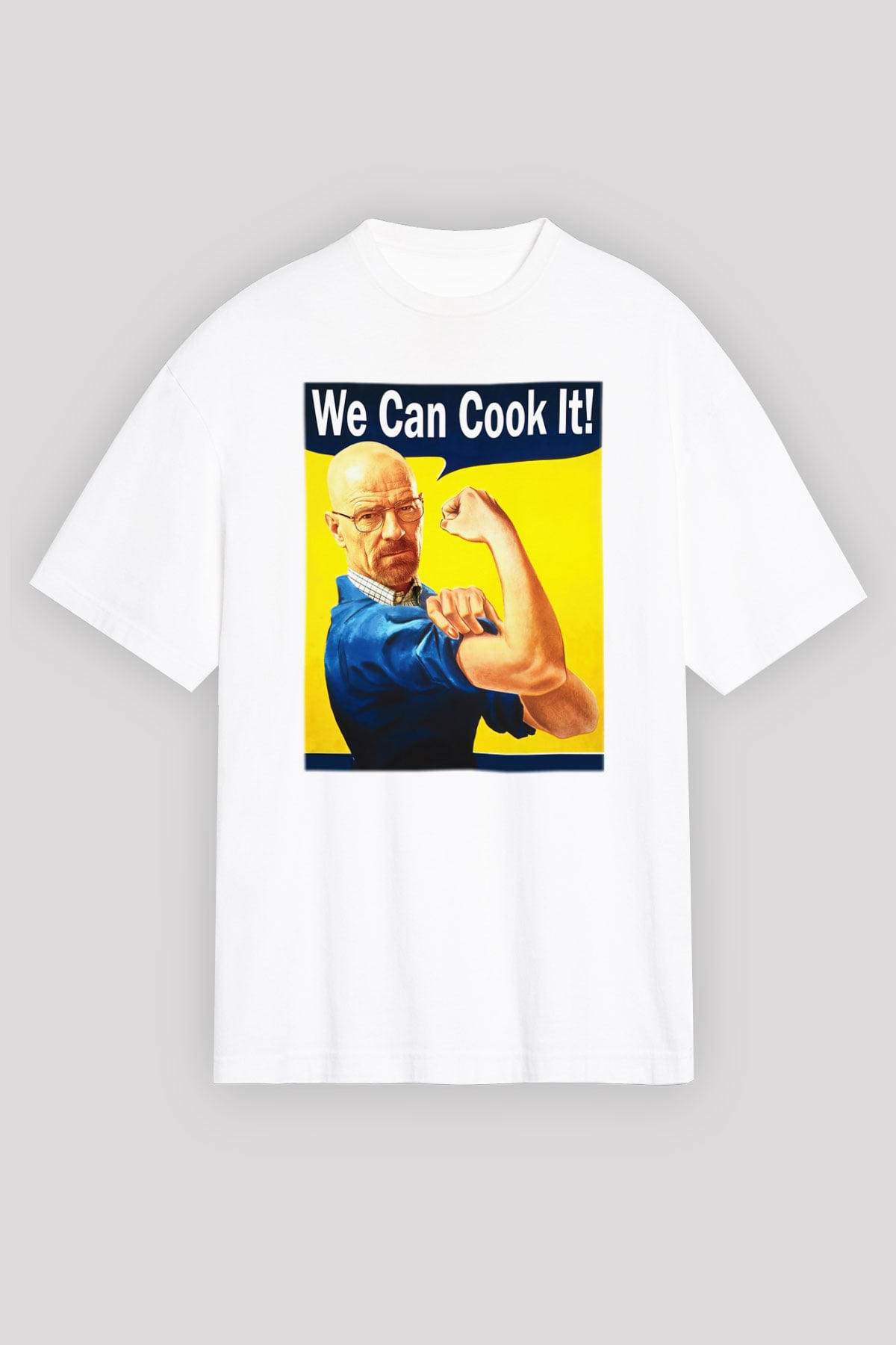 Breaking Bad Heisenberg Cook Beyaz Unisex Oversize Tişört T-Shirt
