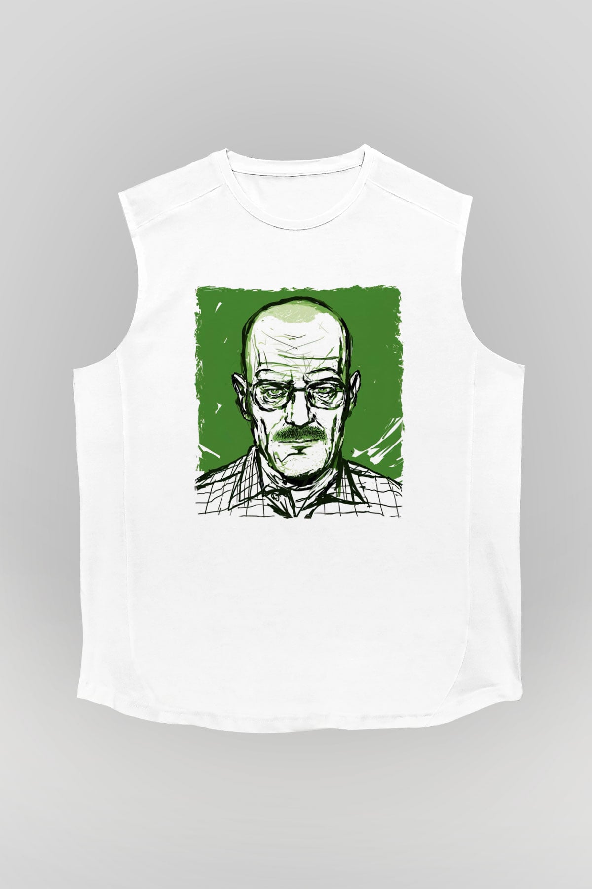 Breaking Bad Heisenberg Hail To The King Beyaz Unisex Kolsuz Tişört