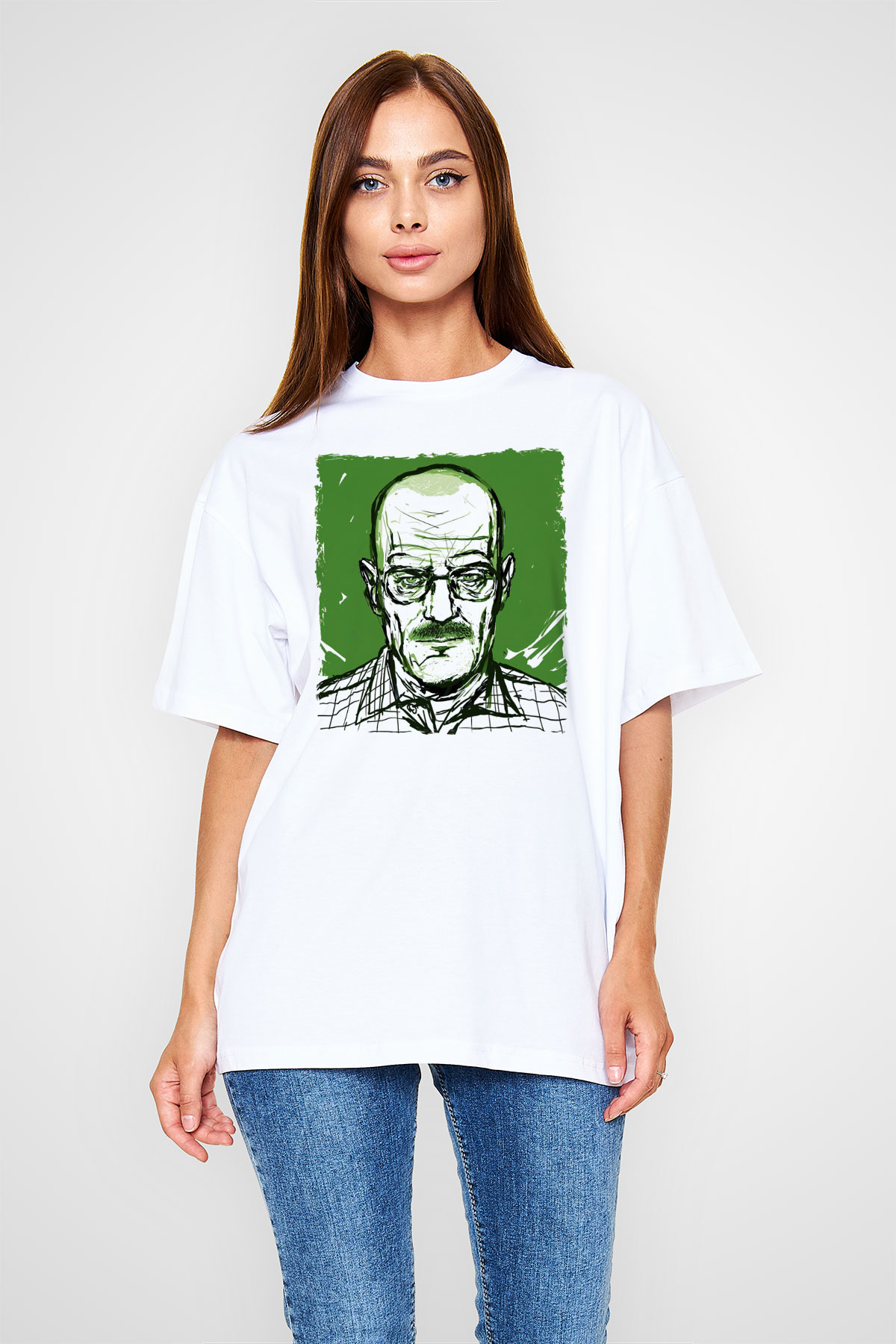 Breaking Bad Heisenberg Hail To The King Beyaz Unisex Tişört T-Shirt