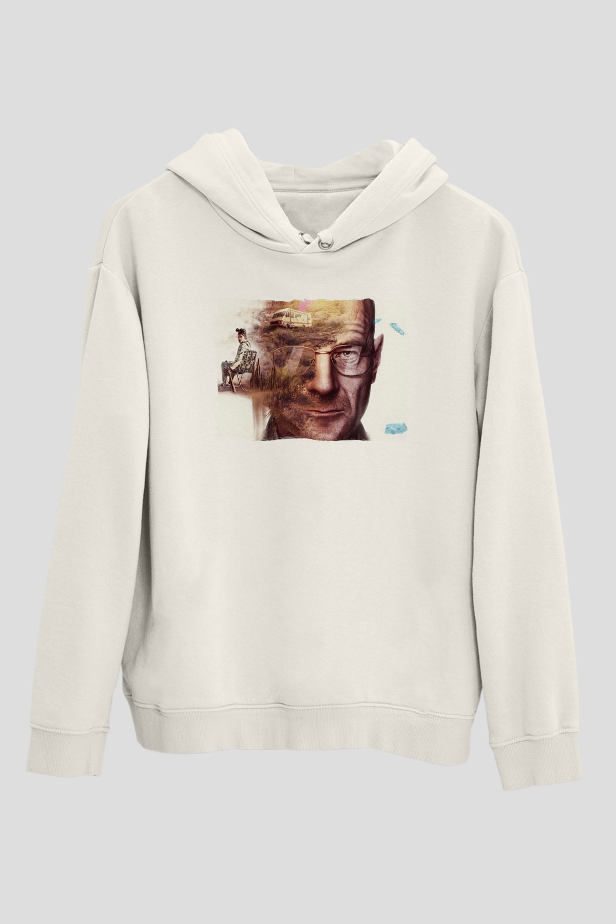 Breaking Bad Heisenberg Heisenberg Beyaz Unisex Hoodie