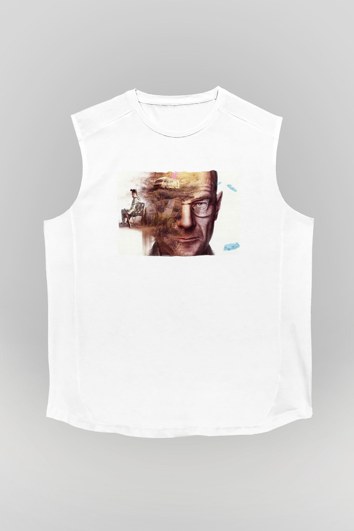 Breaking Bad Heisenberg Heisenberg Beyaz Unisex Kolsuz Tişört