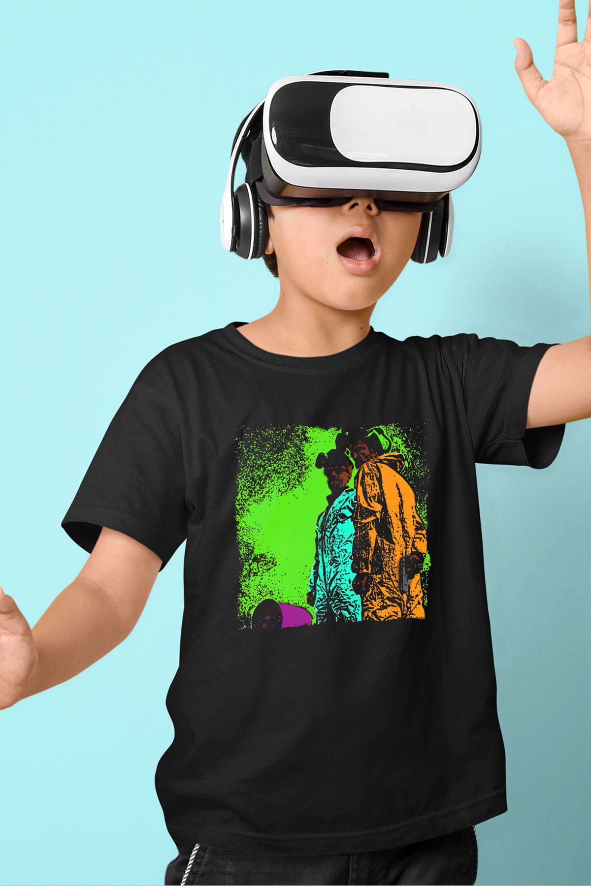 Breaking Bad Heisenberg Mr. White Siyah Unisex Çocuk Tişört