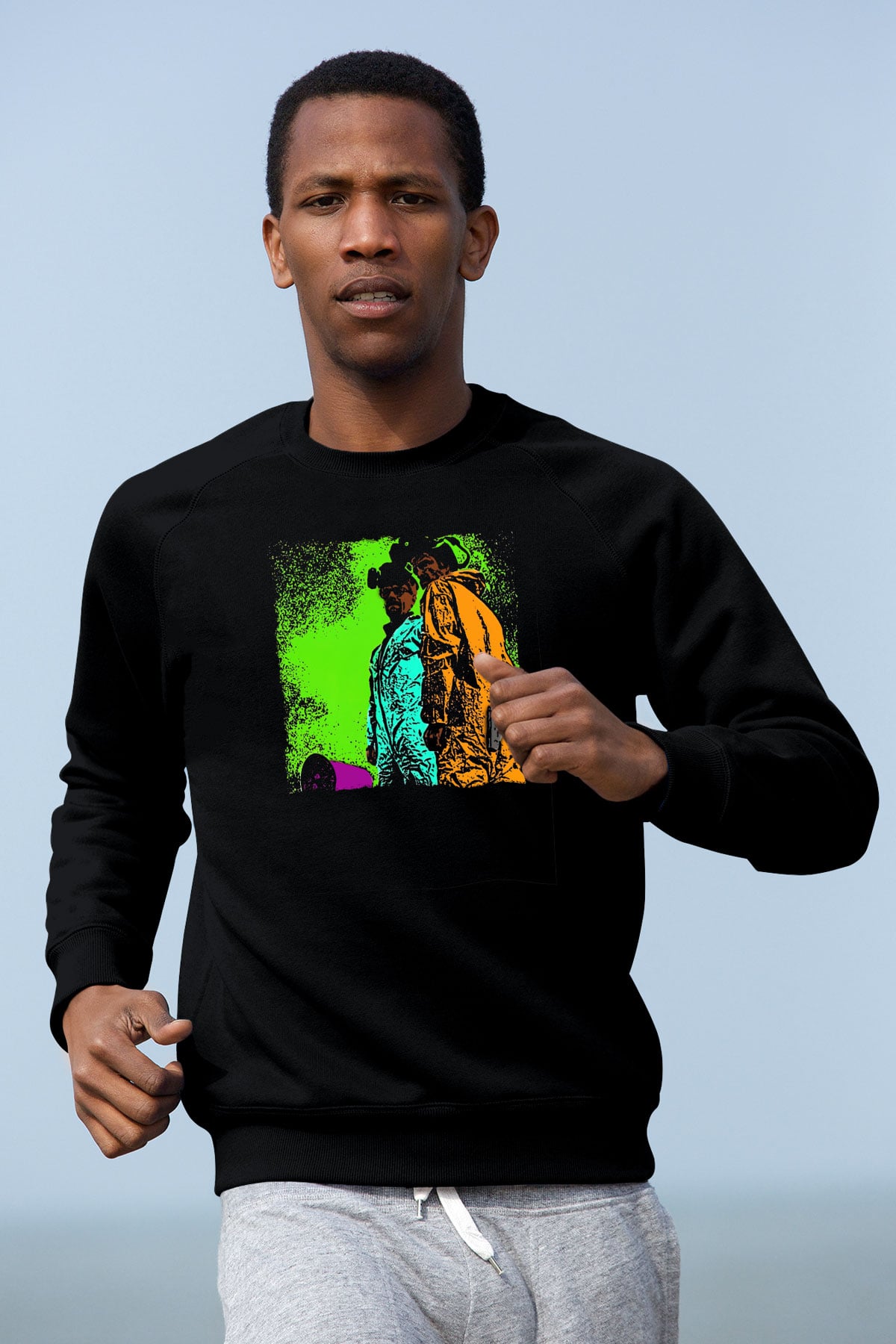 Breaking Bad Heisenberg Mr. White Siyah Unisex Sweatshirt