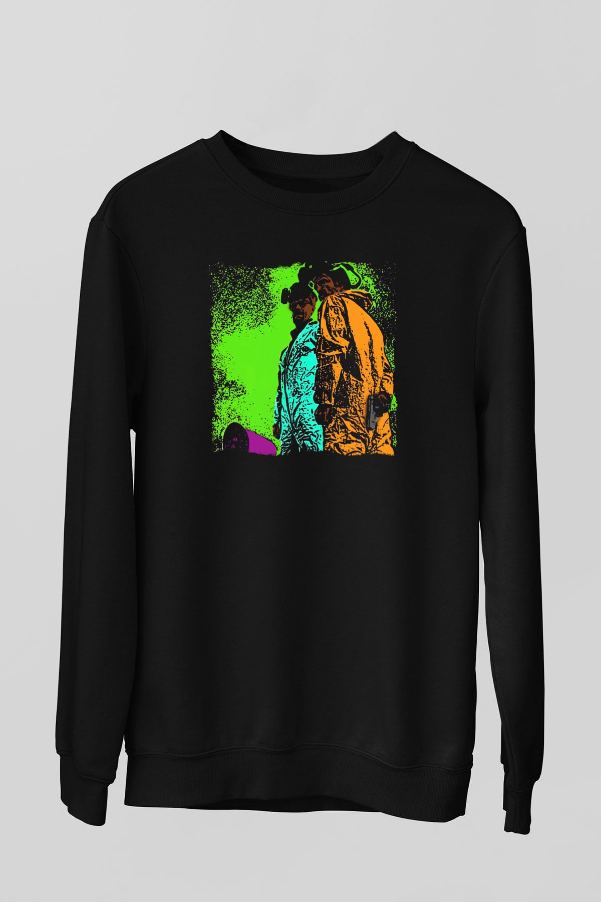 Breaking Bad Heisenberg Mr. White Siyah Unisex Sweatshirt