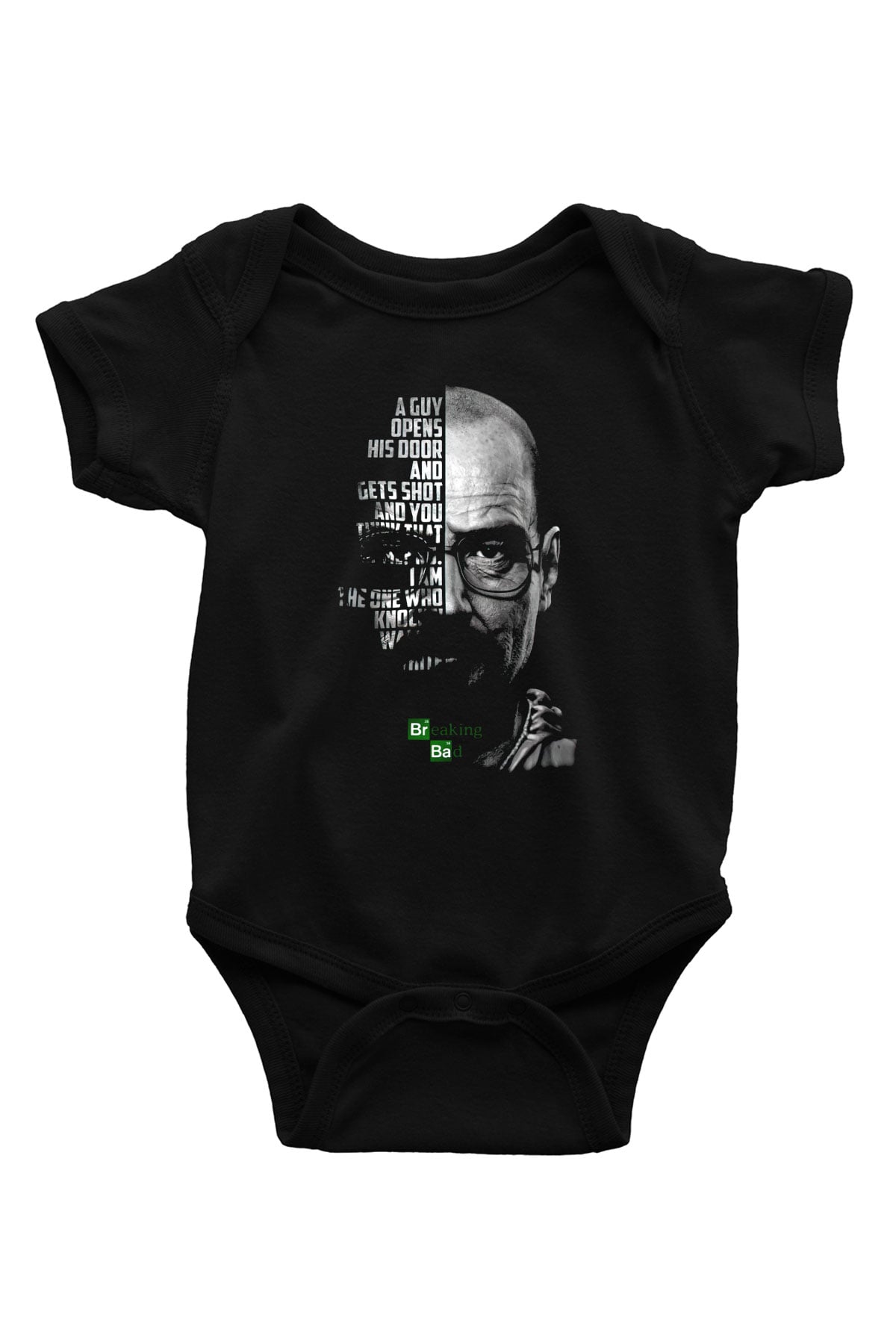 Breaking Bad Heisenberg Siyah Bebek Body - Zıbın